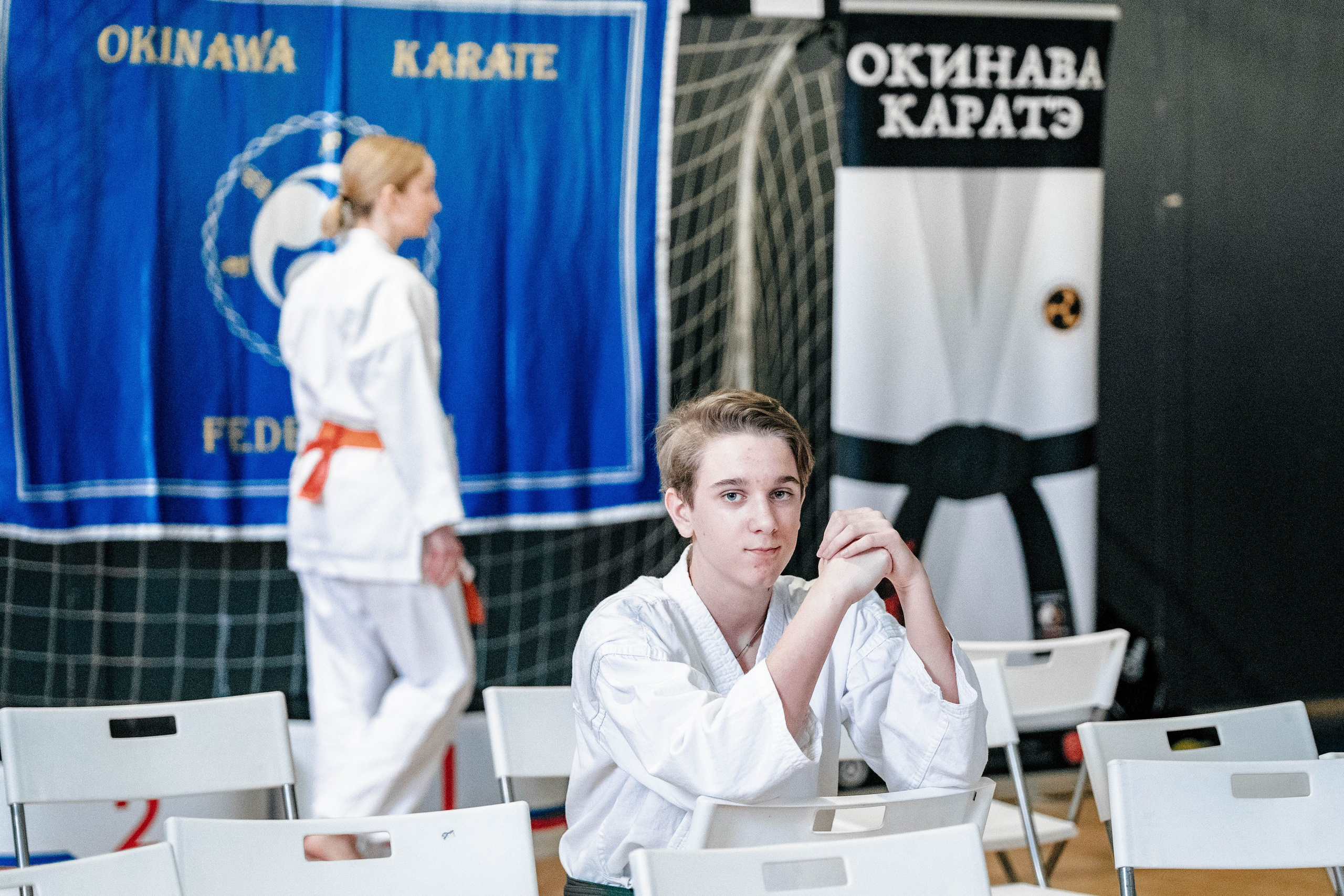 Чемпионат по ката Окинавского каратэ. Фотограф Владимир Бакарюк