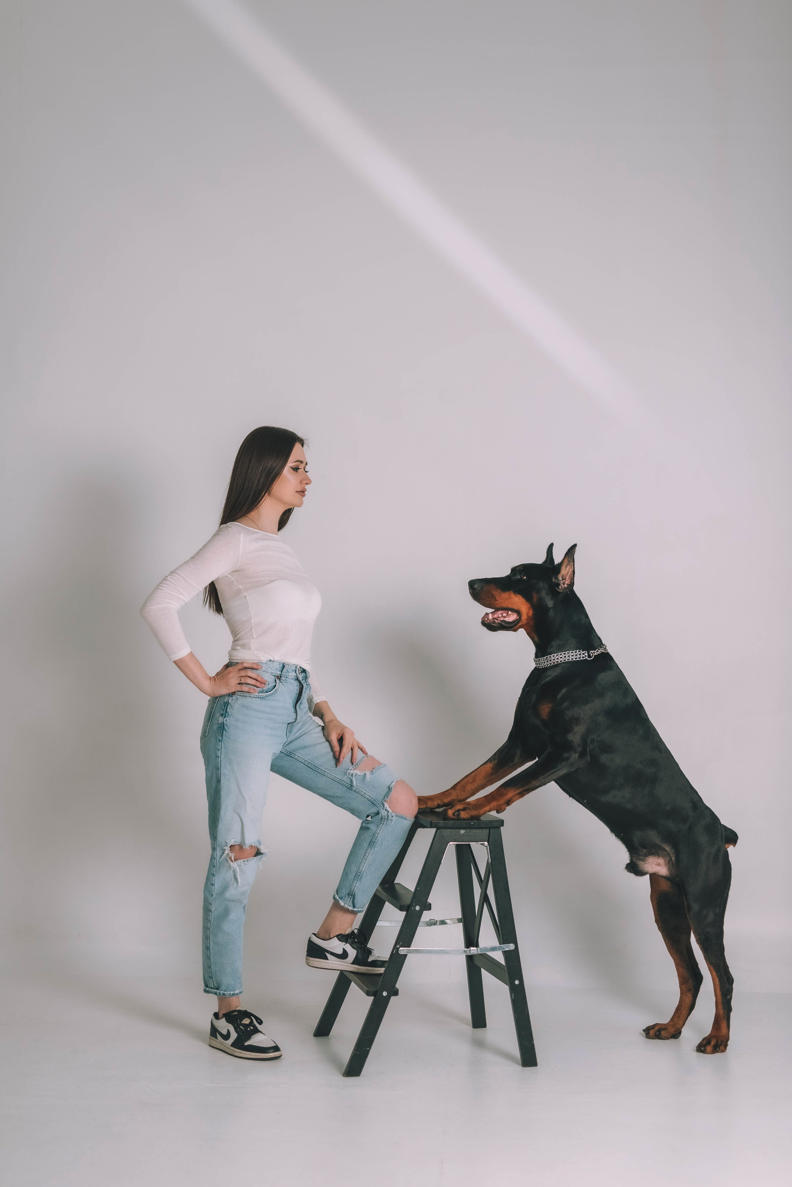 Фотосессия с доберманом. Семейный, детский фотограф в Воронеже Анна Никитина