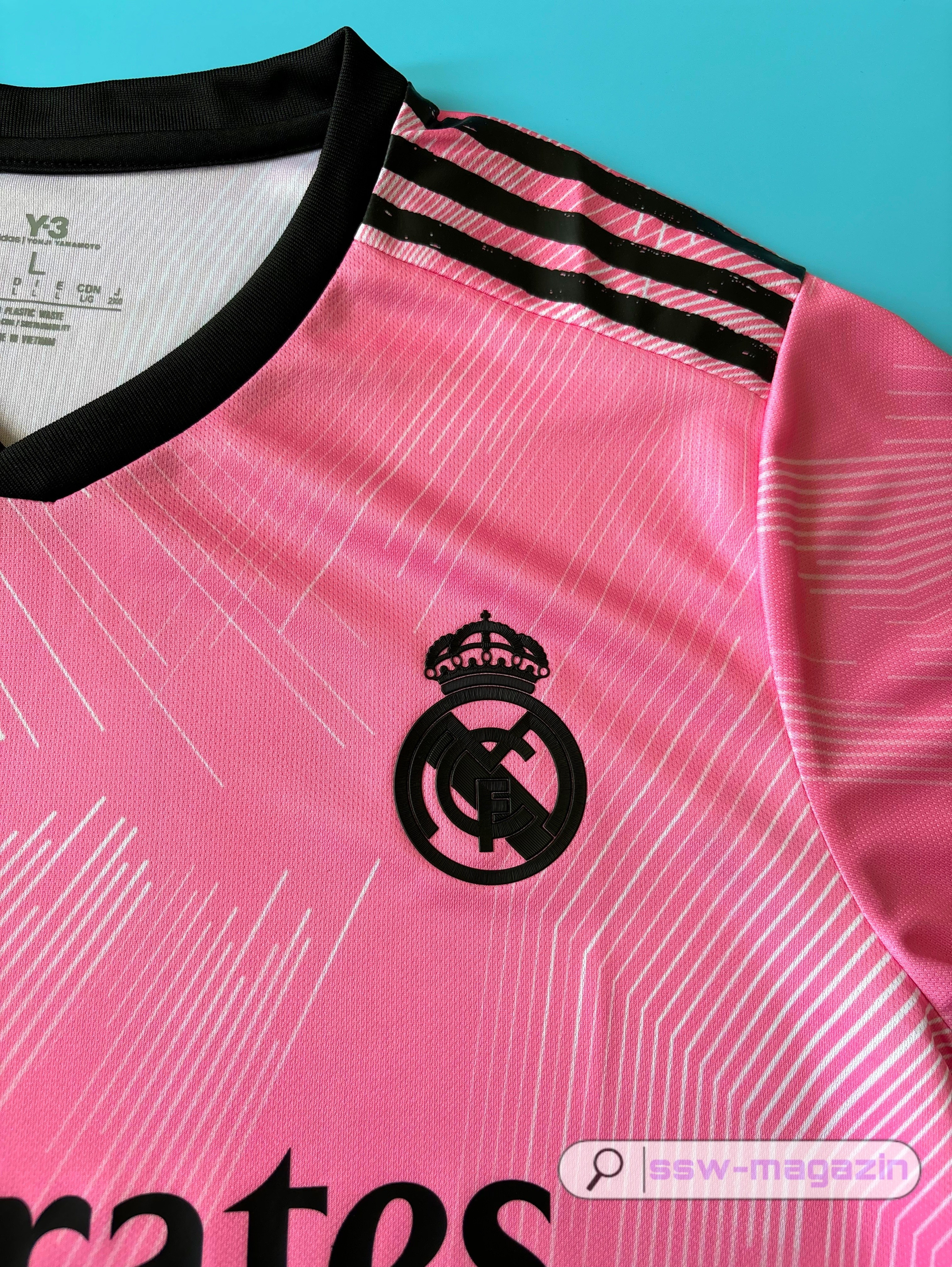 Футболка Real Madrid Y-3 2021-2022 розовая купить. Футбольный магазин — ssw_magazin