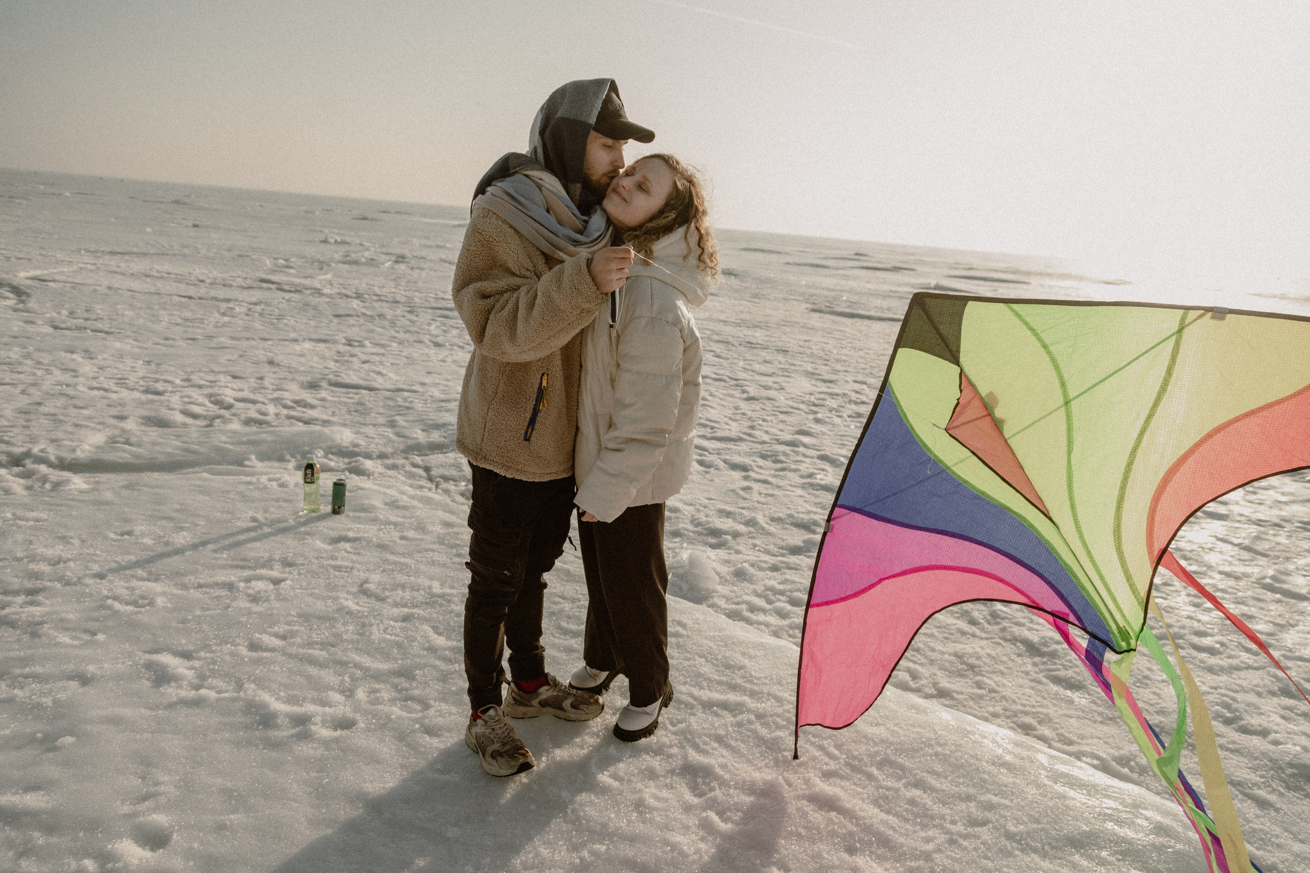 Зимняя фотосъемка пары: Андрея и Ани в Санкт-Петербурге