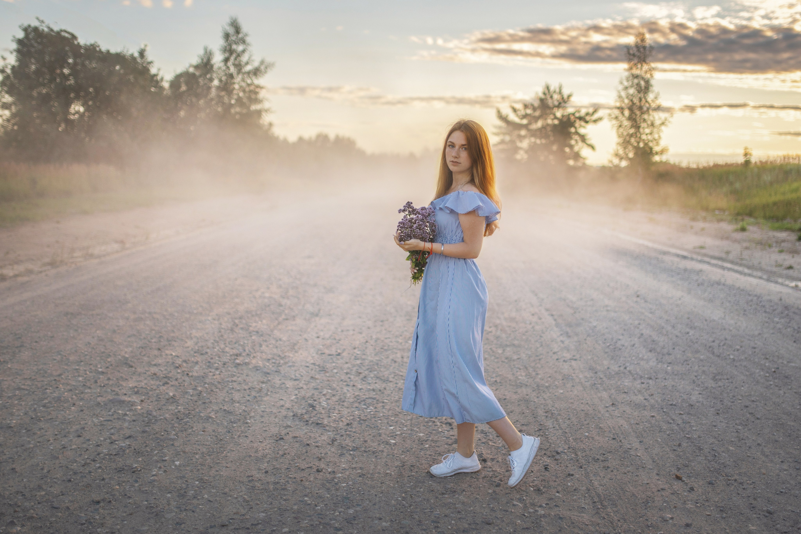 Даша на песчаном озере. Портретная и репортажная съёмка