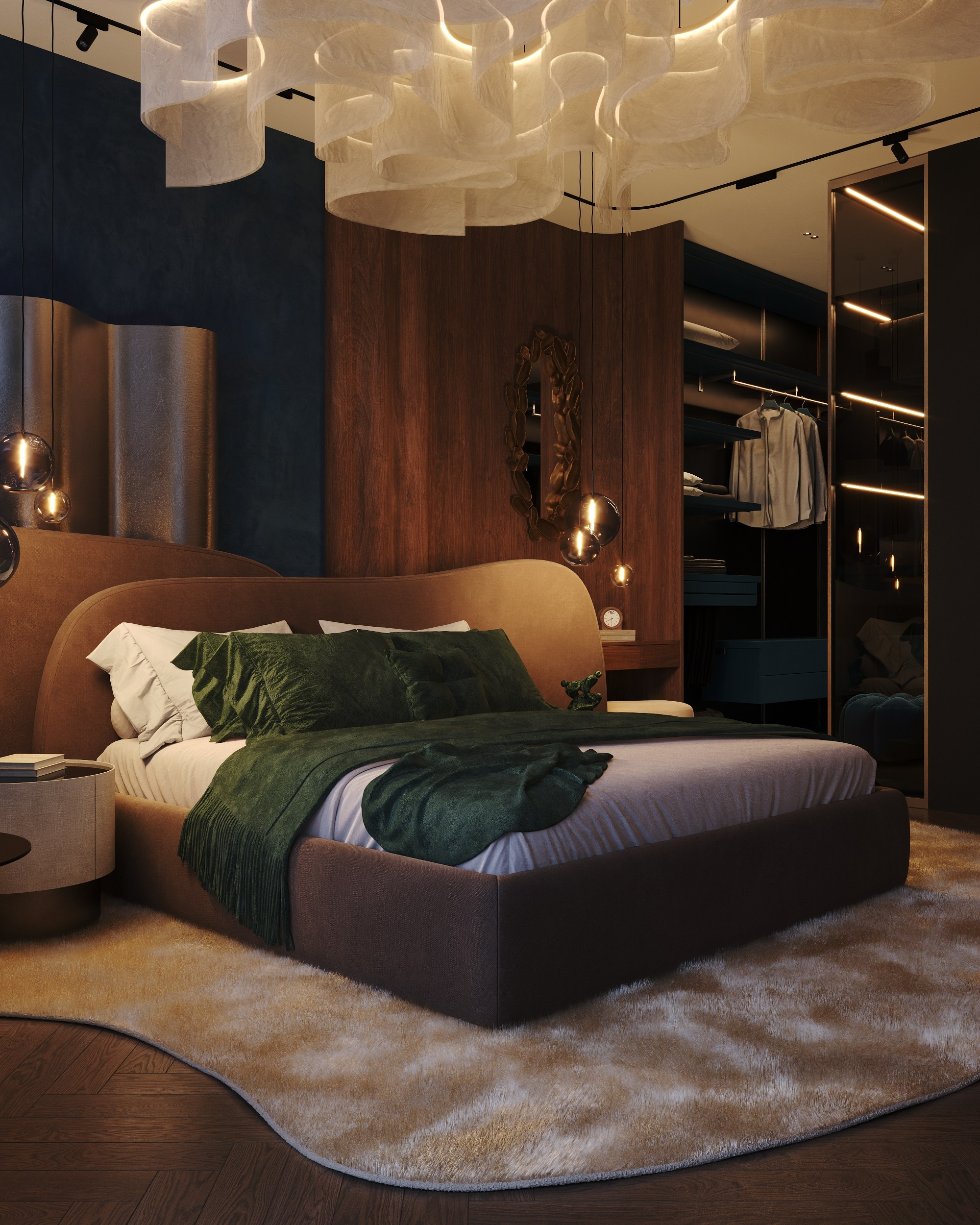 Deep Azure & Emerald Harmony. 3D Визуализация