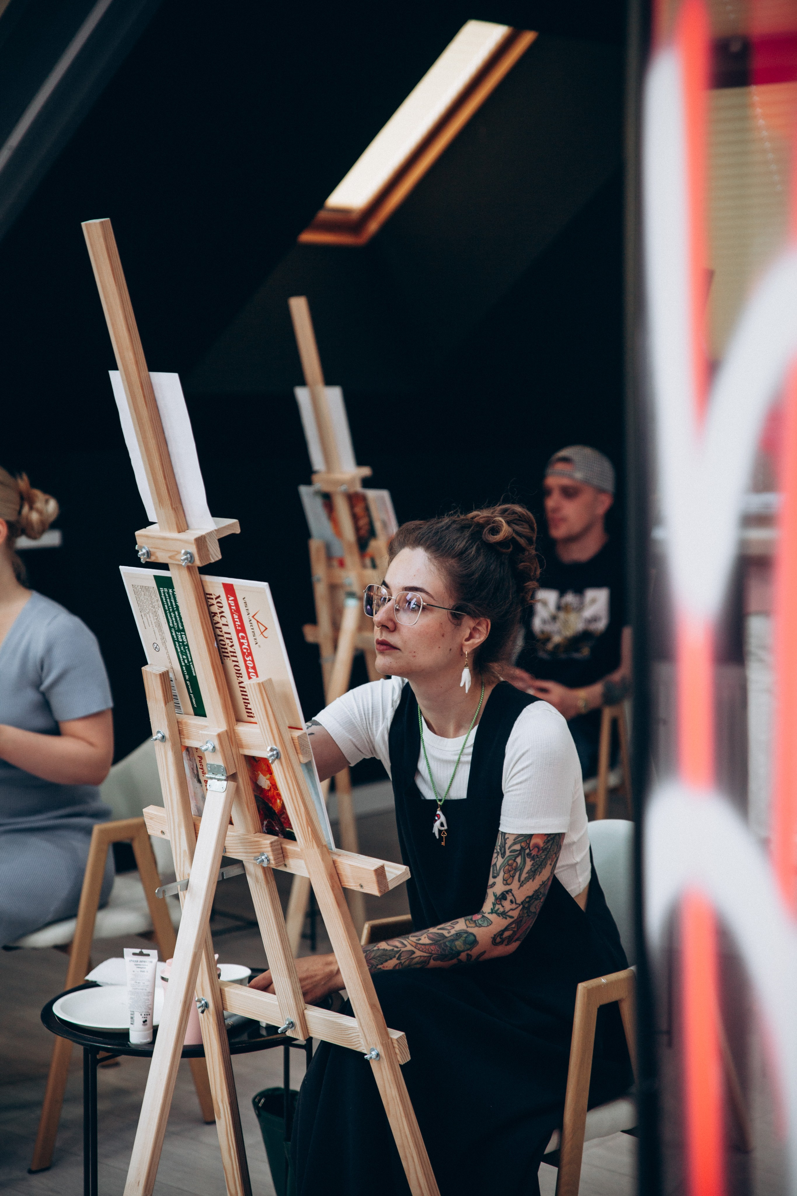 Мастер-класс по живописи. Преподаватель Анна К-К. Репортажный и детский фотограф в Минске