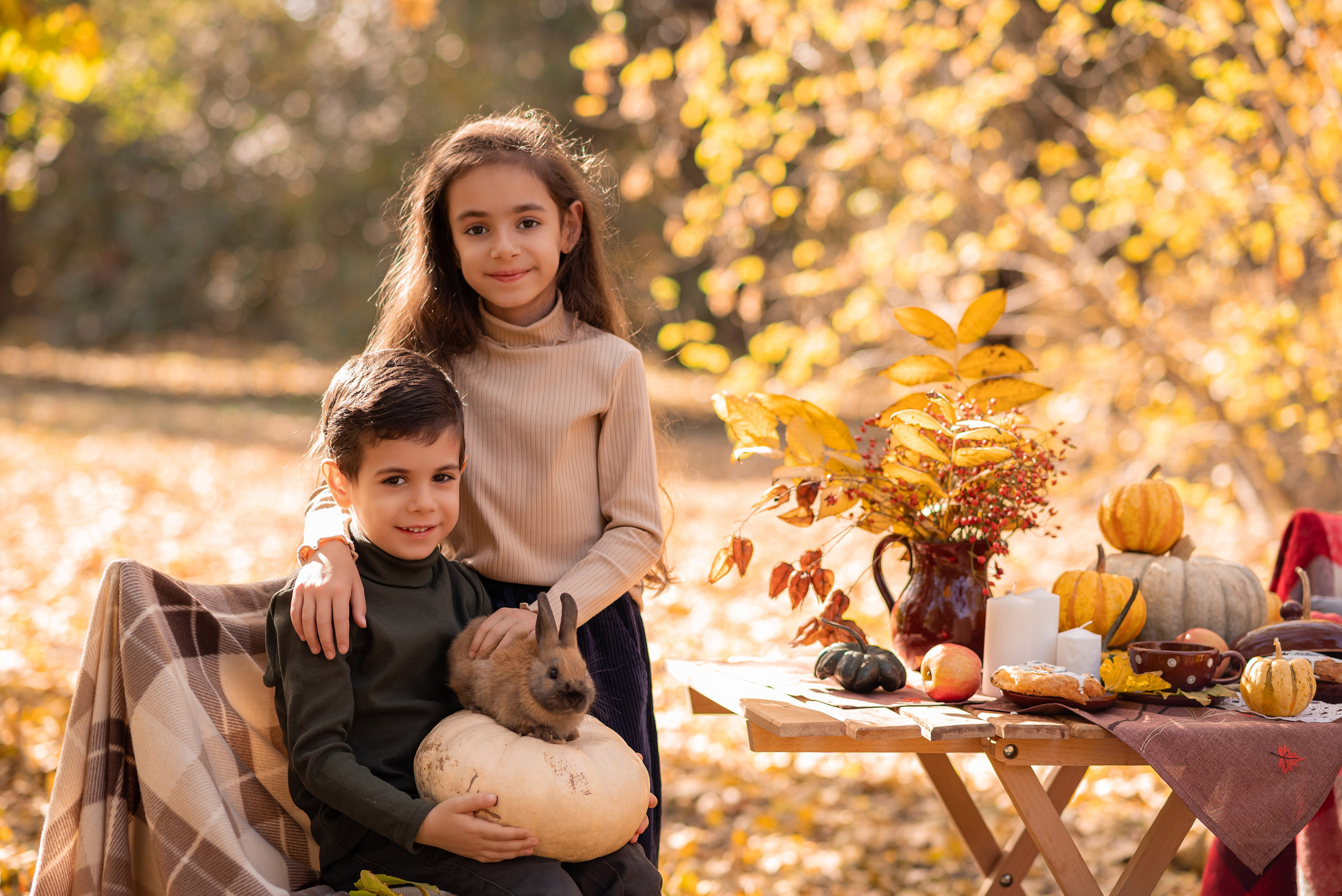 Осенние съемки на улице. Семейный фотограф в Краснодаре