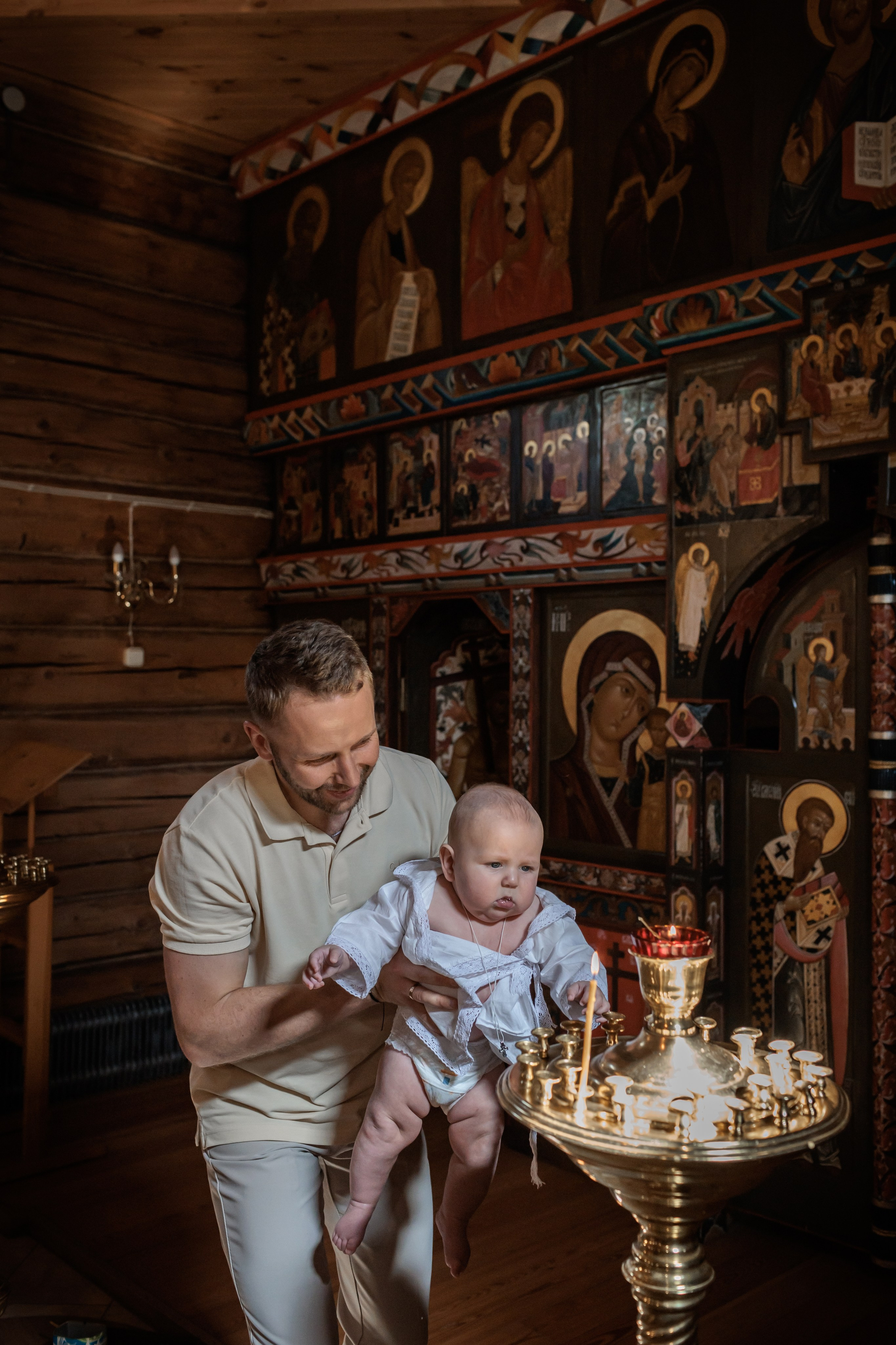 Крещение в Храме Успения Пресвятой Богородицы в Косино. Профессиональный фотограф в Москве и Мо Мария Шантарёва