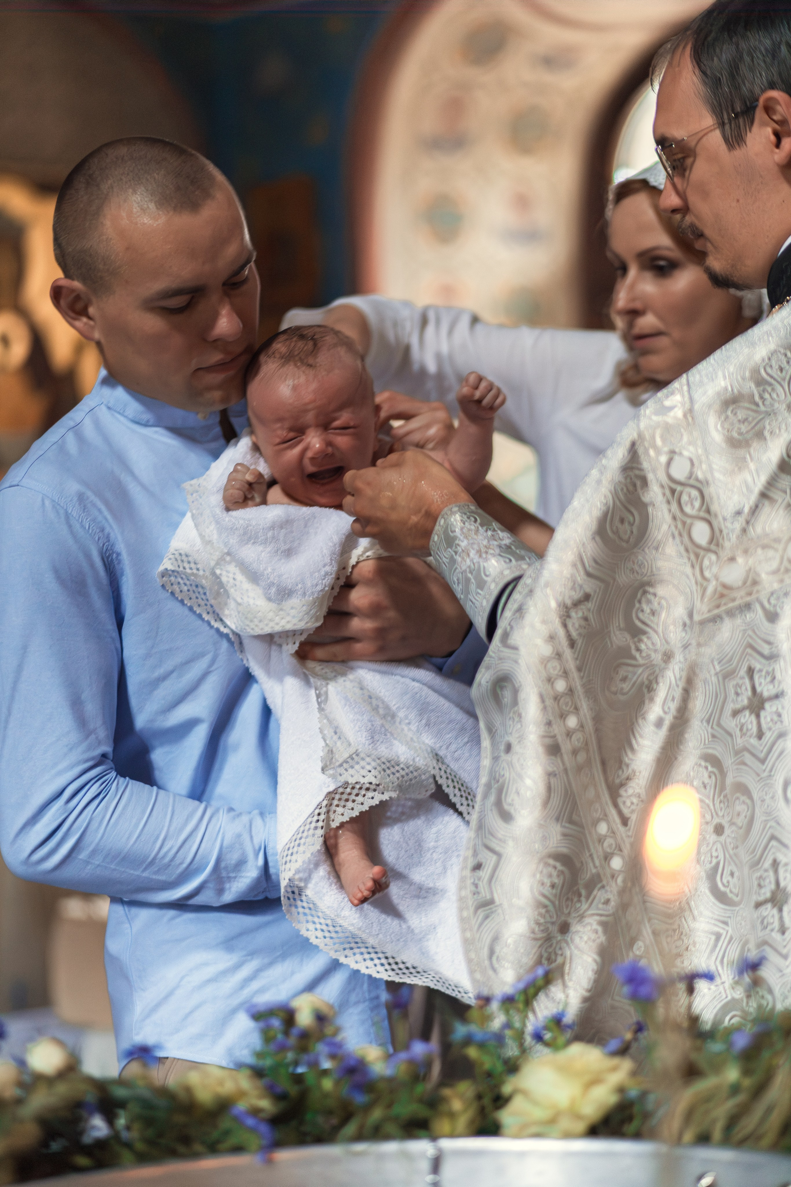 Крещение в Знаменской Церкви г. Переславль Залесский. Профессиональный фотограф в Москве и Мо Мария Шантарёва