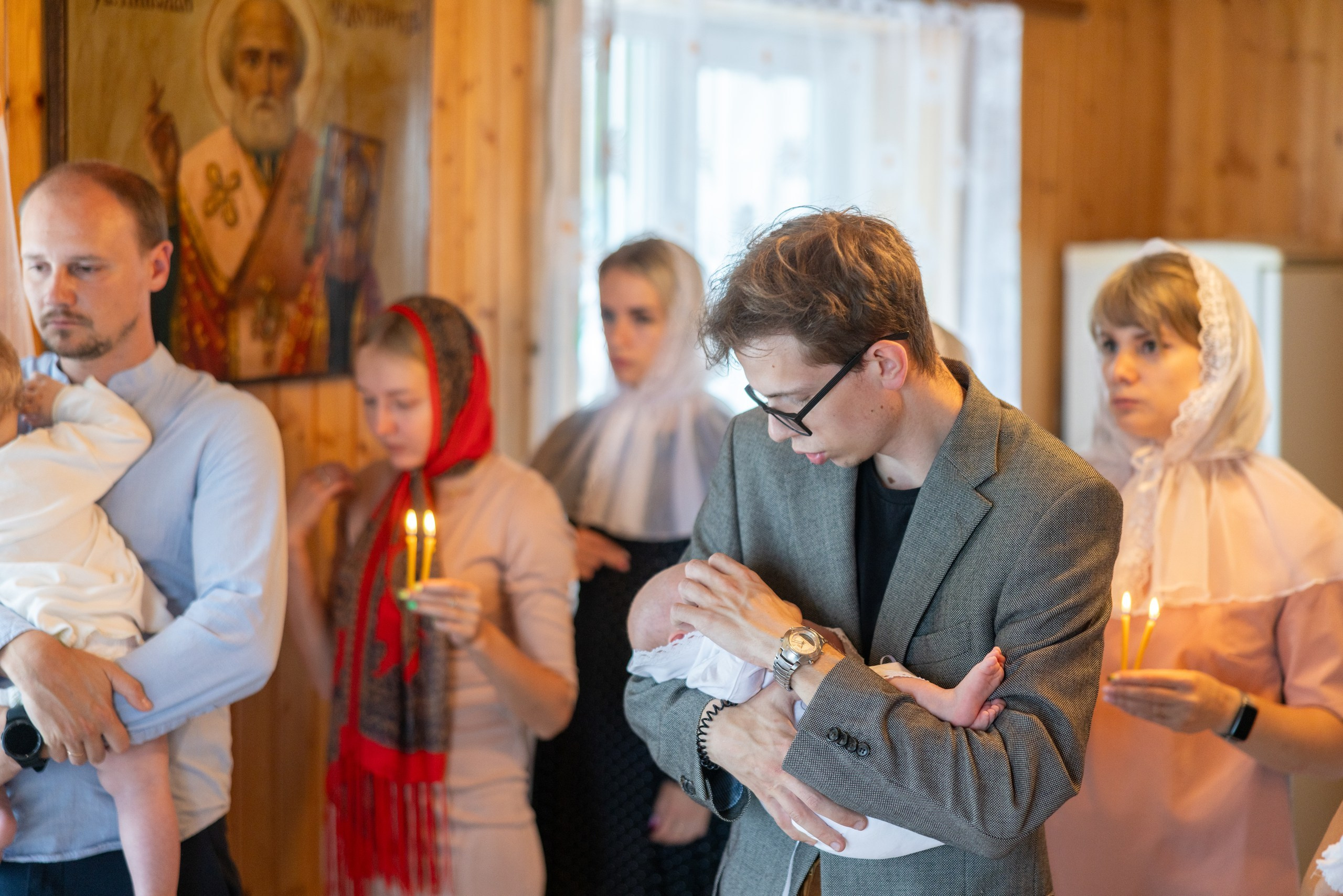 Образец репортажа крещения оригиналы, без искажений, без вспышки, светосильная оптика!. Фотограф в Туле Крупский АнДРей. Фотостудия «КАДР71» в Туле