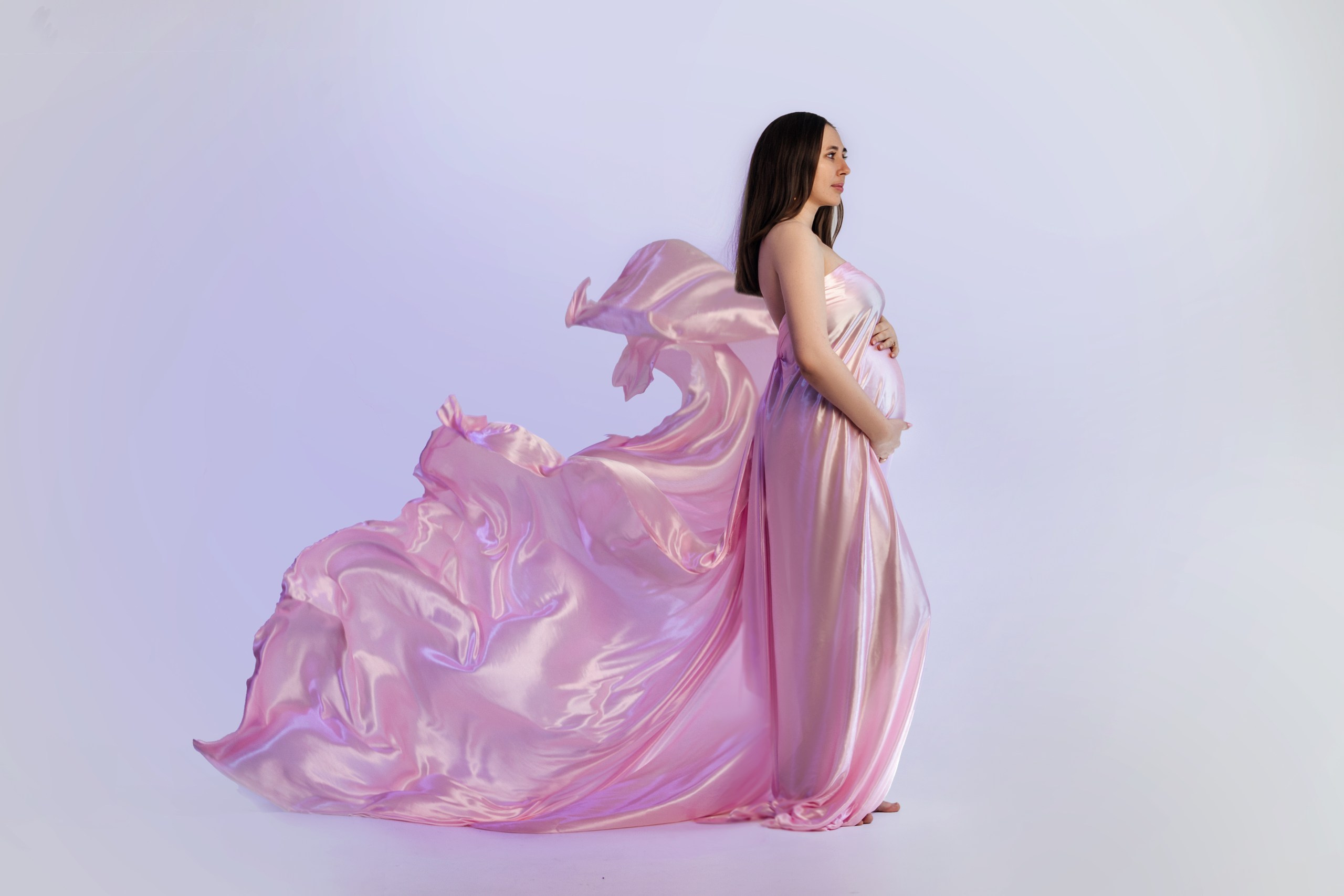 Беременность. Съемка в студии. Мила Посвит Фотограф новорожденных в Тобольске