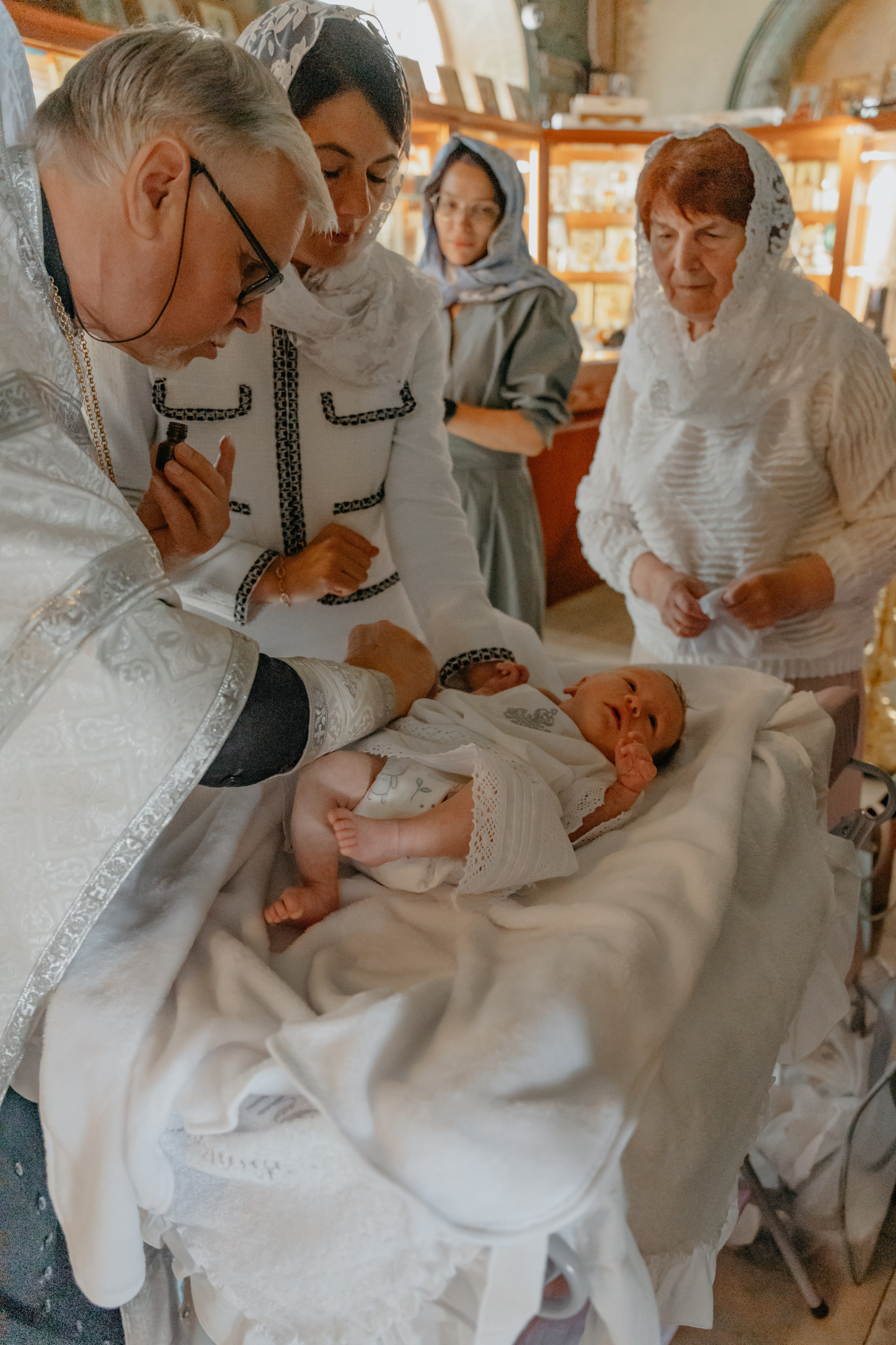 Таинство крещения Артема в соборе Ионна Предтечи