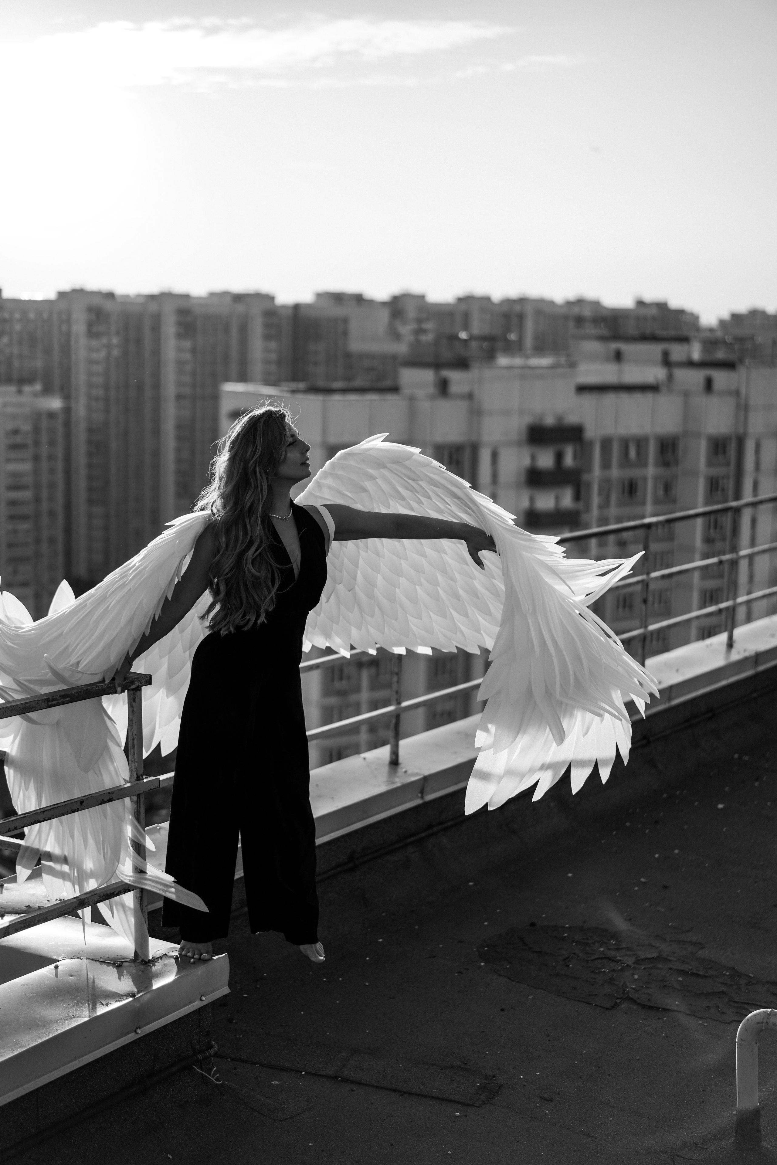 Алина. Ангел на крыше. Портретный фотограф Алёна Счетчикова