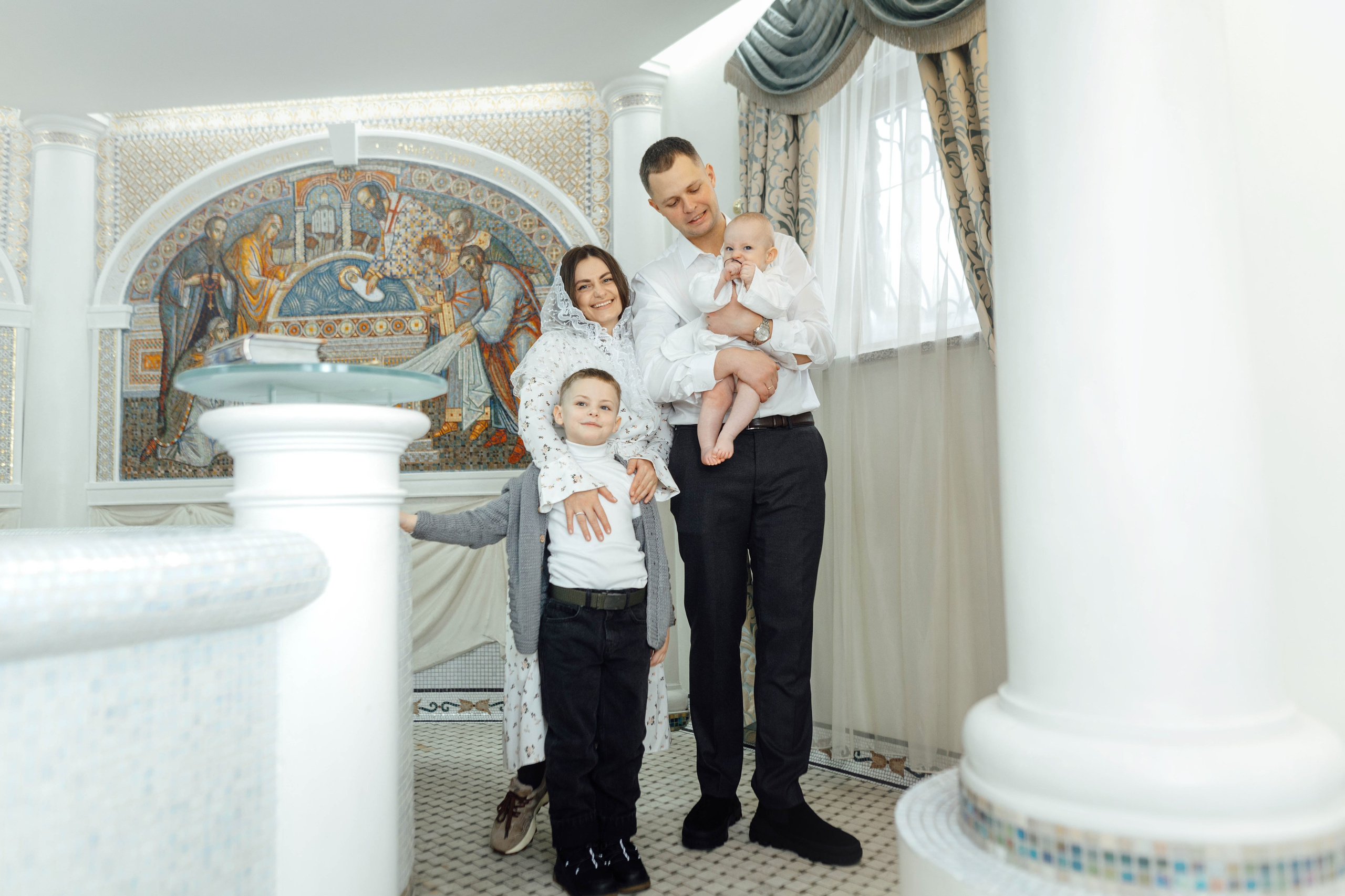 Крещение Матвея, храм Святой Троицы, декабрь 2025