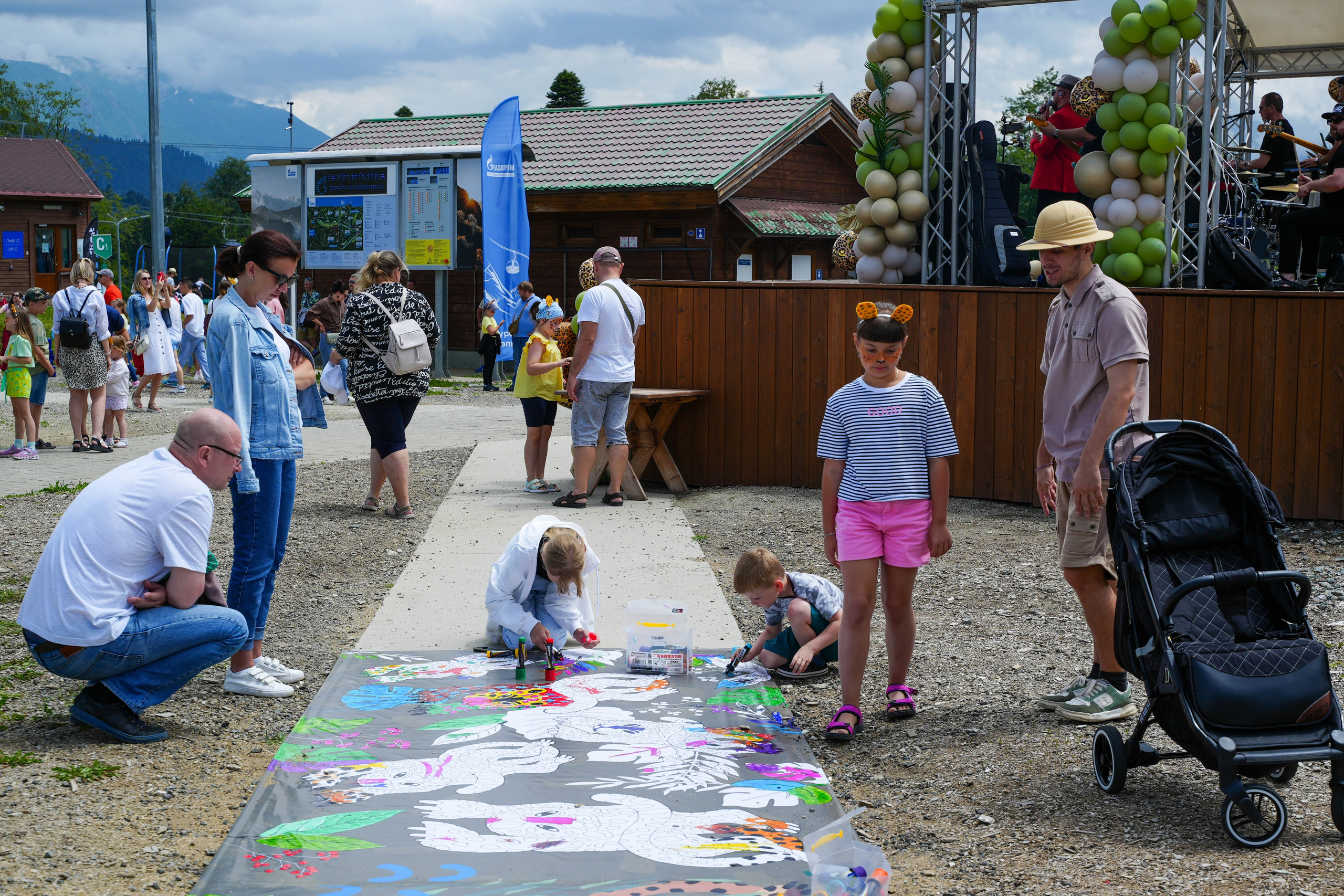 День леопарда на курорте Газпром Поляна. Репортажный фотограф в Красной Поляне и Сочи Павлюченко Екатерина
