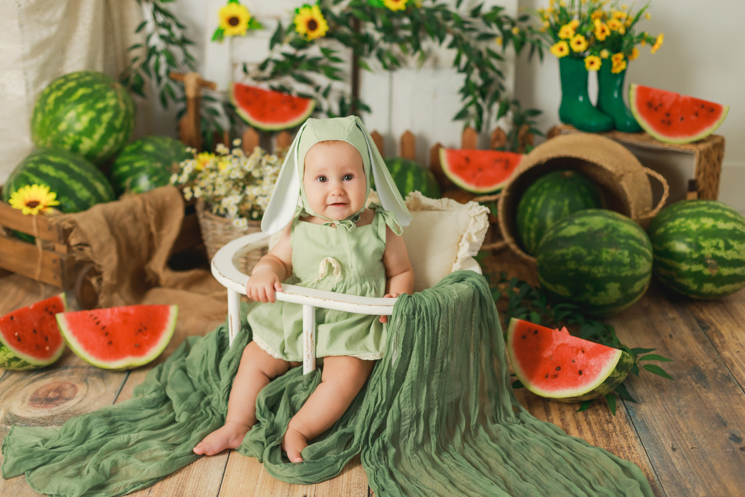 Арбузный фотопроект. Детский и семейный фотограф в Краснодаре Альбина Морозова