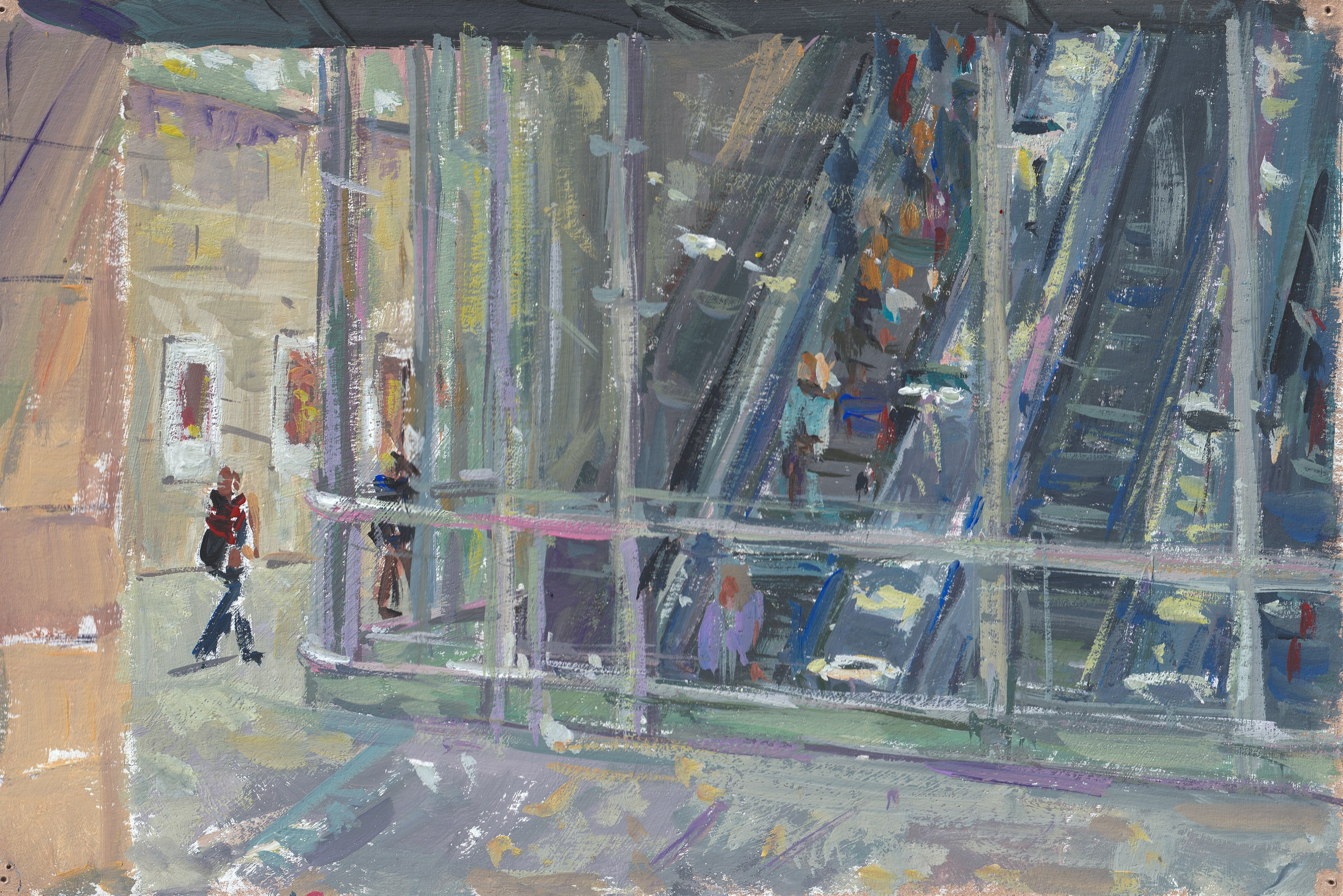 "Сокольники.Этюд" картон, гуашь 20х30см, 2025 не продается