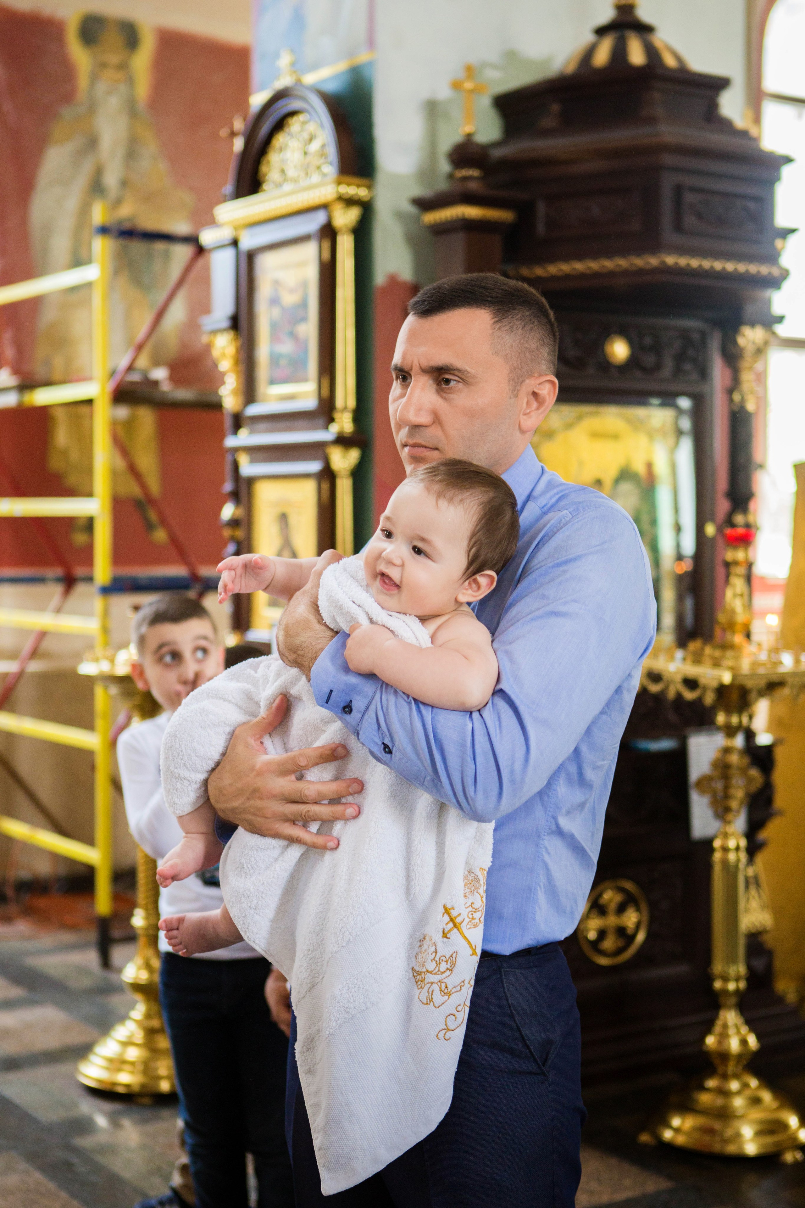 Крещение Александра. Храм Святого Духа. Свадебный семейный и детский фотограф в Краснодаре Карина Федоровская