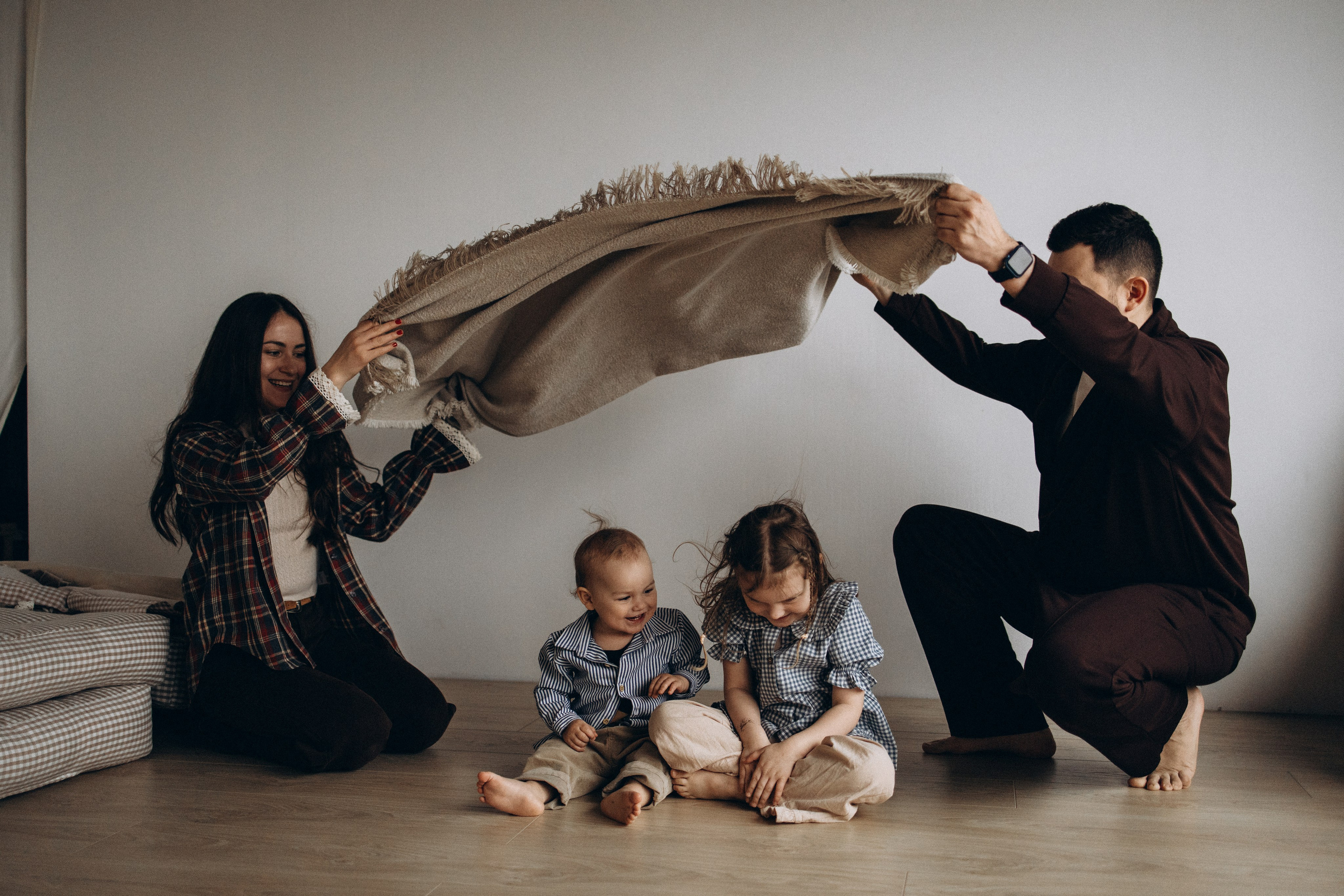 Лера, Женя, Милана и Макар. Семейный фотограф в Москве Марина Петра