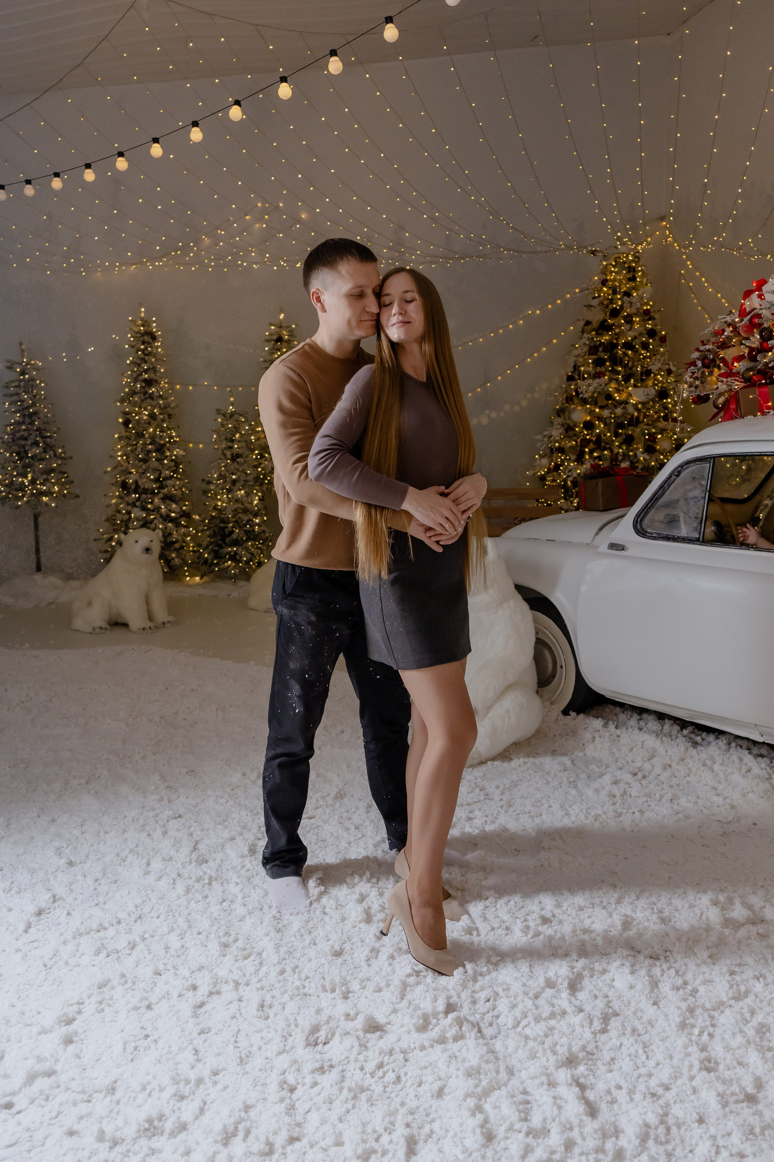 Новогодняя семейная съемка в студии. Фотограф в Новосибирске Екатерина Васильева