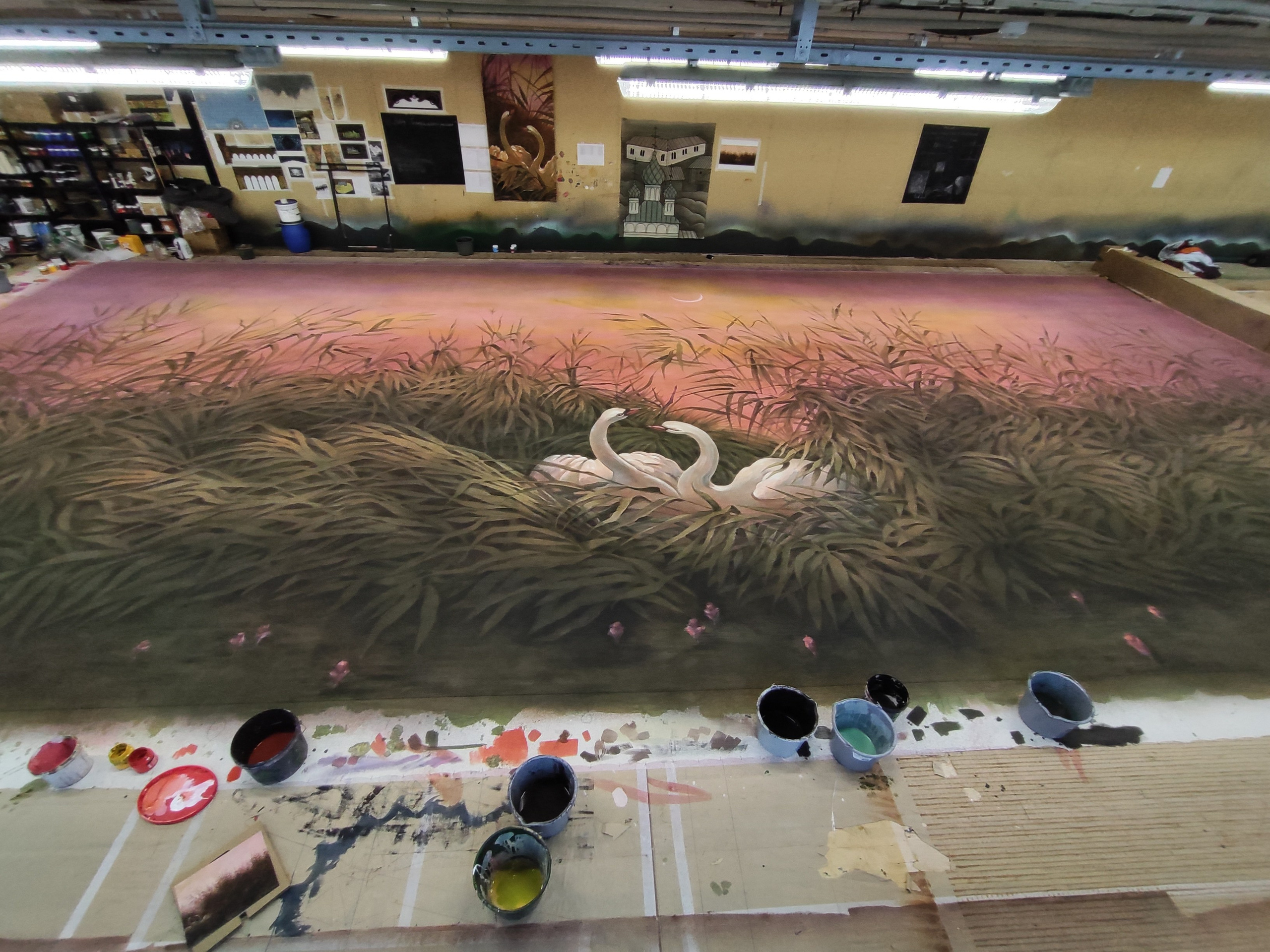 Художественная роспись тканей для сцены: от эскиза к полотну | Технология. История занавеса. Превращаем идею в технологию