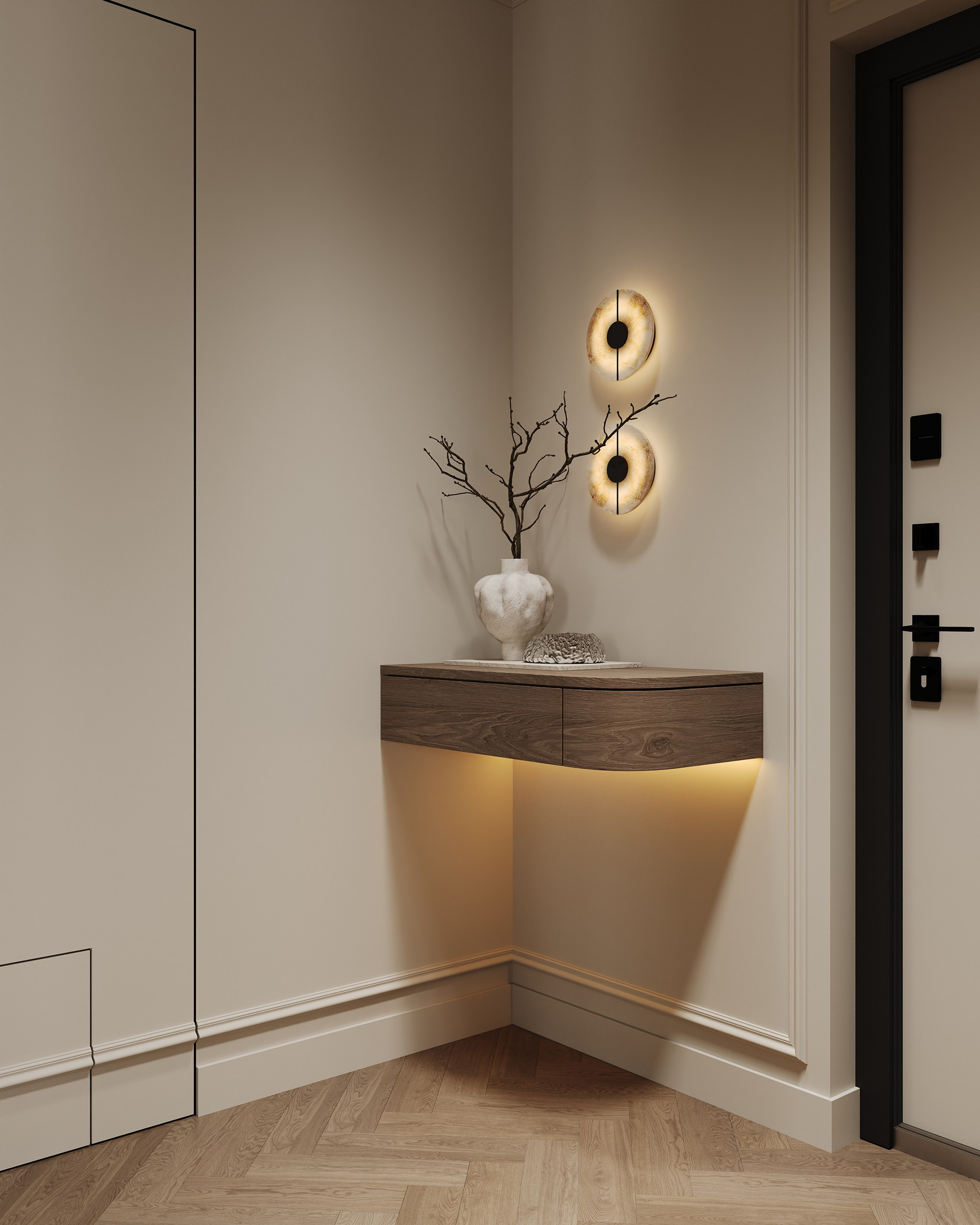 Кухня-гостиная «Одинарка». 3D визуализация интерьера Надежда Соколова