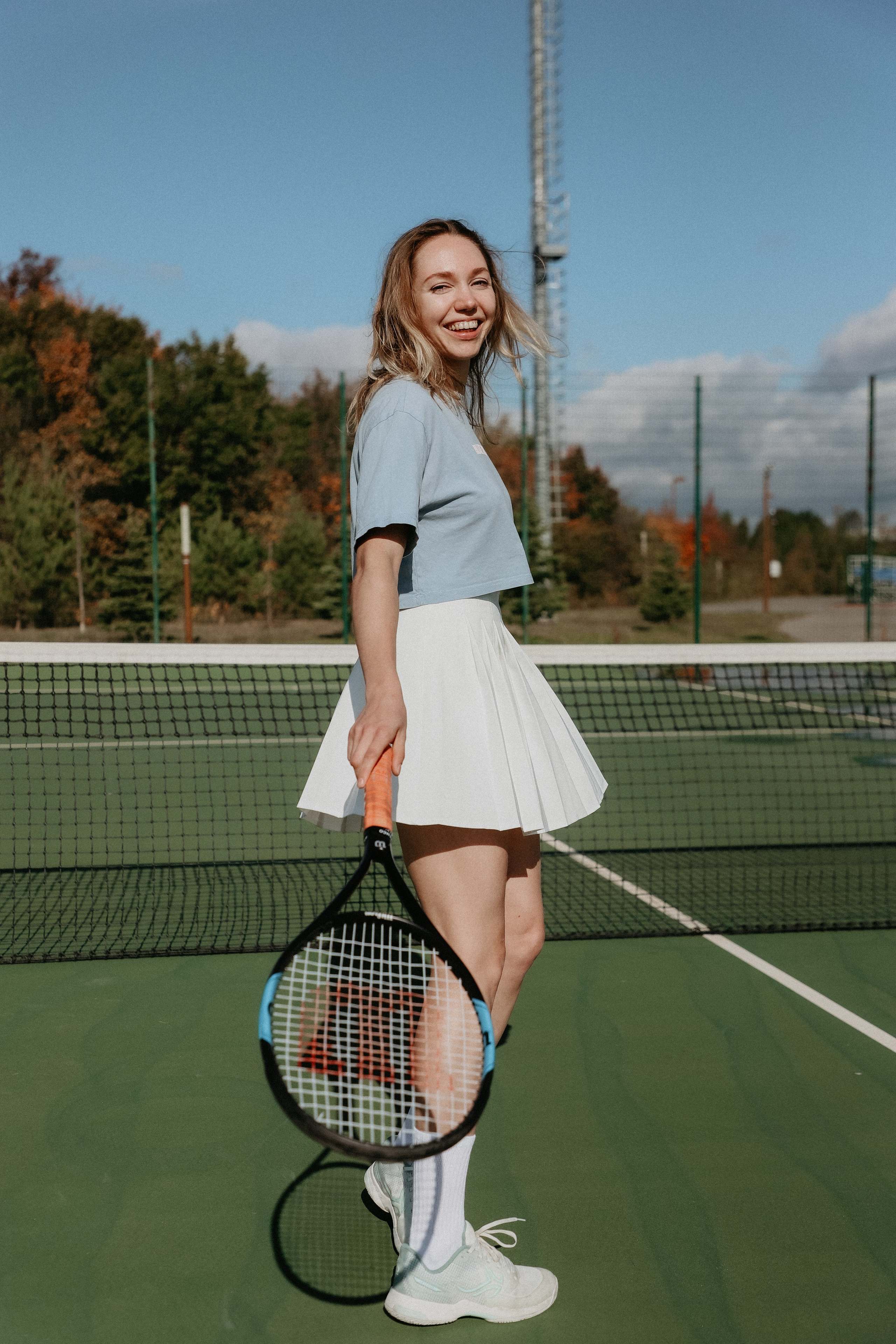 Фотосессия Марии на теннисном корте. Фотограф Иннополис Казань