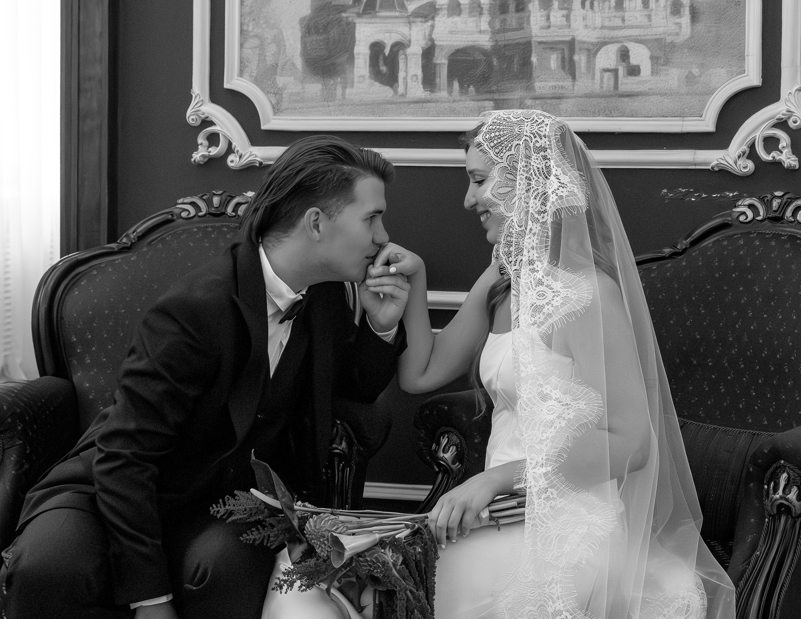 Свадебный фотограф в Москве и Домодедово, свадебная фотосессия в Грибоедовском ЗАГСе, свадебная фотосъёмка в ЗАГСе №1, свадебный фотограф Анна Авилочкина