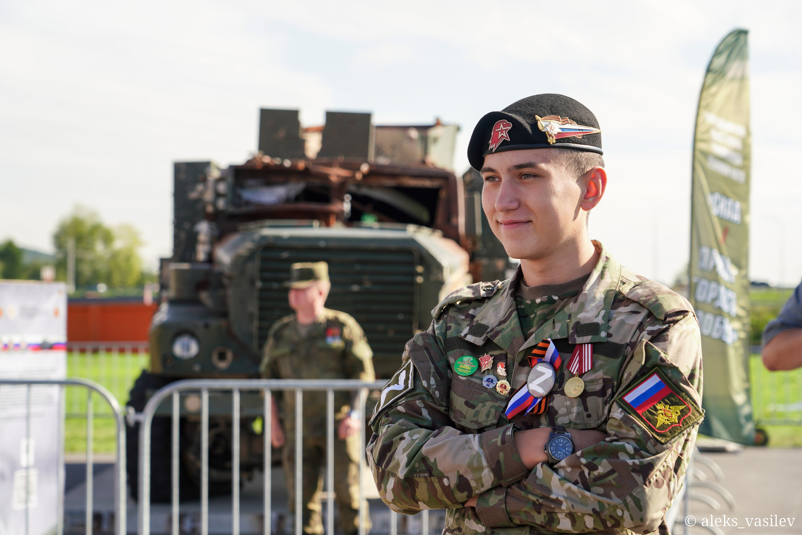Передвижная выставкиа трофейной техники НАТО. Фотограф Кемерово
