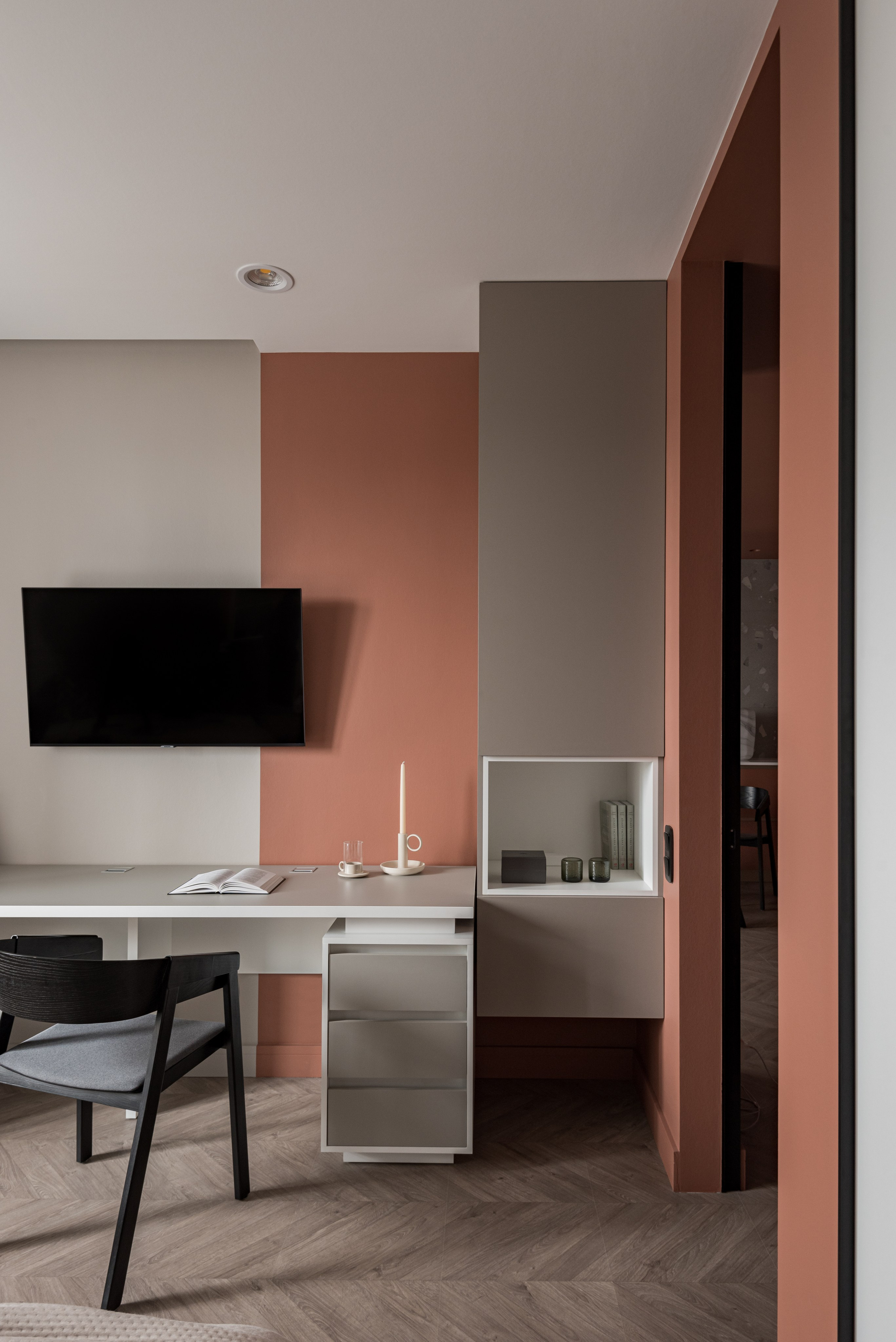 Квартира для молодого человека. Дизайнер Анна Хащенко. Мебель на заказ