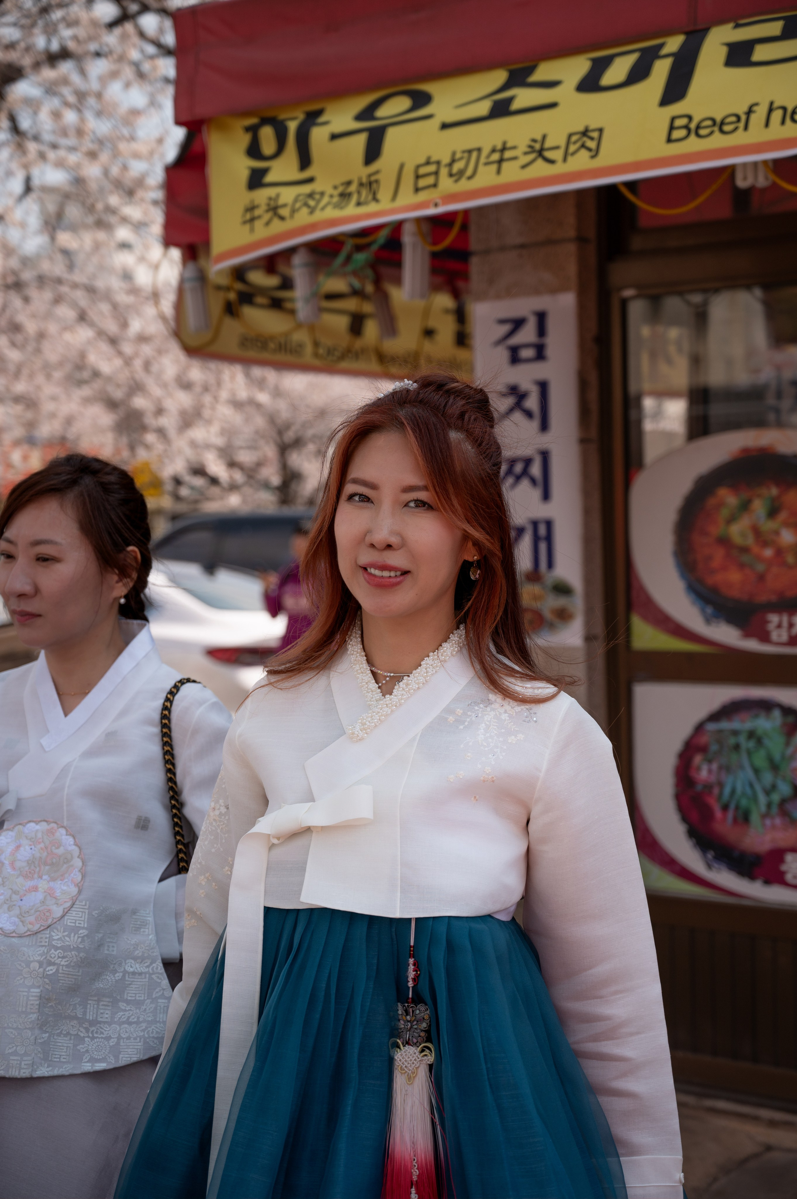 Aluguel de hanbok em Busan Coreia do Sul traje tradicional coreano