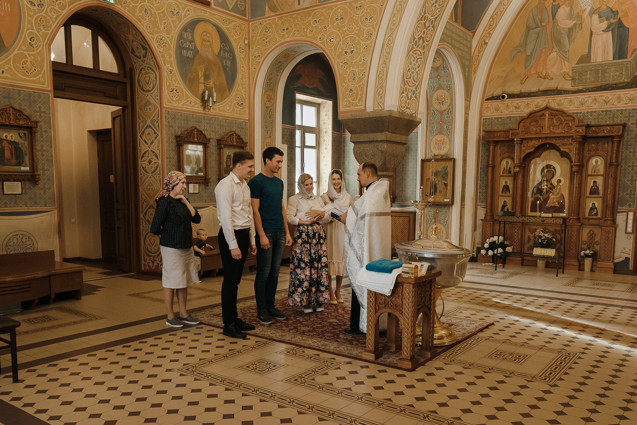 Фотосессия крестин. Ильинский храм, г. Воронеж