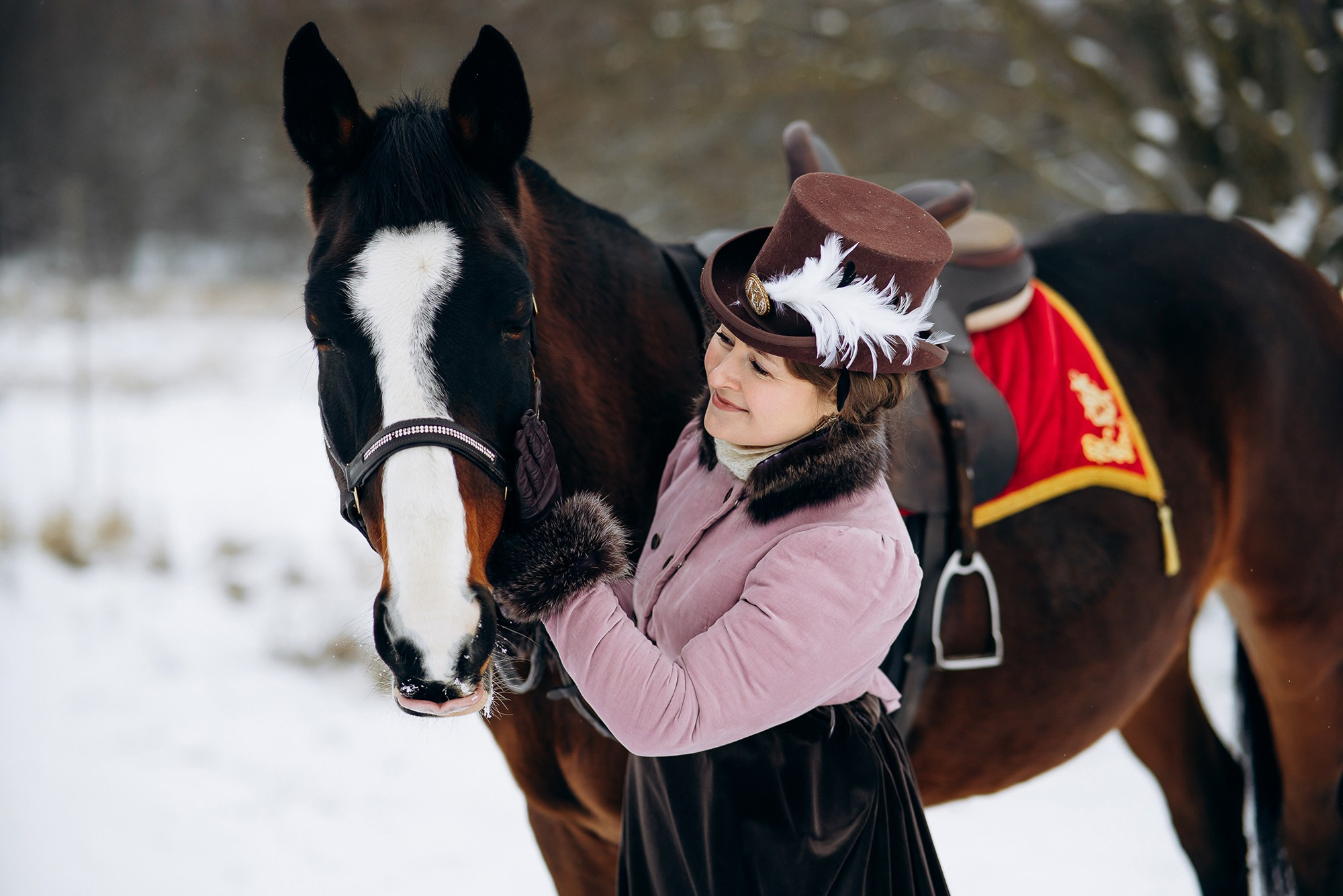 Фотосессия с лошадью в историческом образе. Свадебный и репортажный фотограф в Ярославле Евгений Сальников