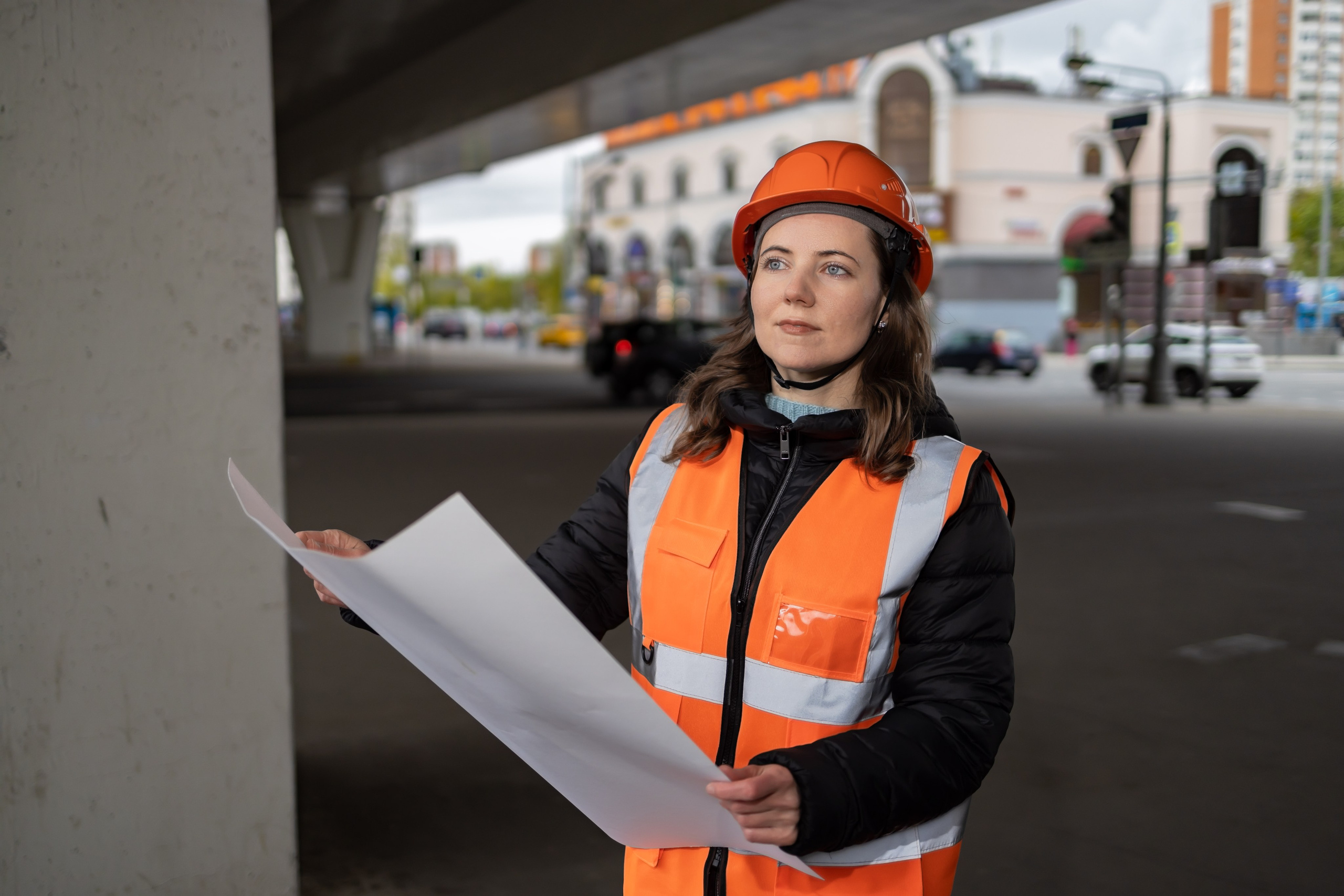 Фотосессия «Стройка» модель Ирина. Репортажный, семейный и студийный фотограф в Москве Демин Алексей