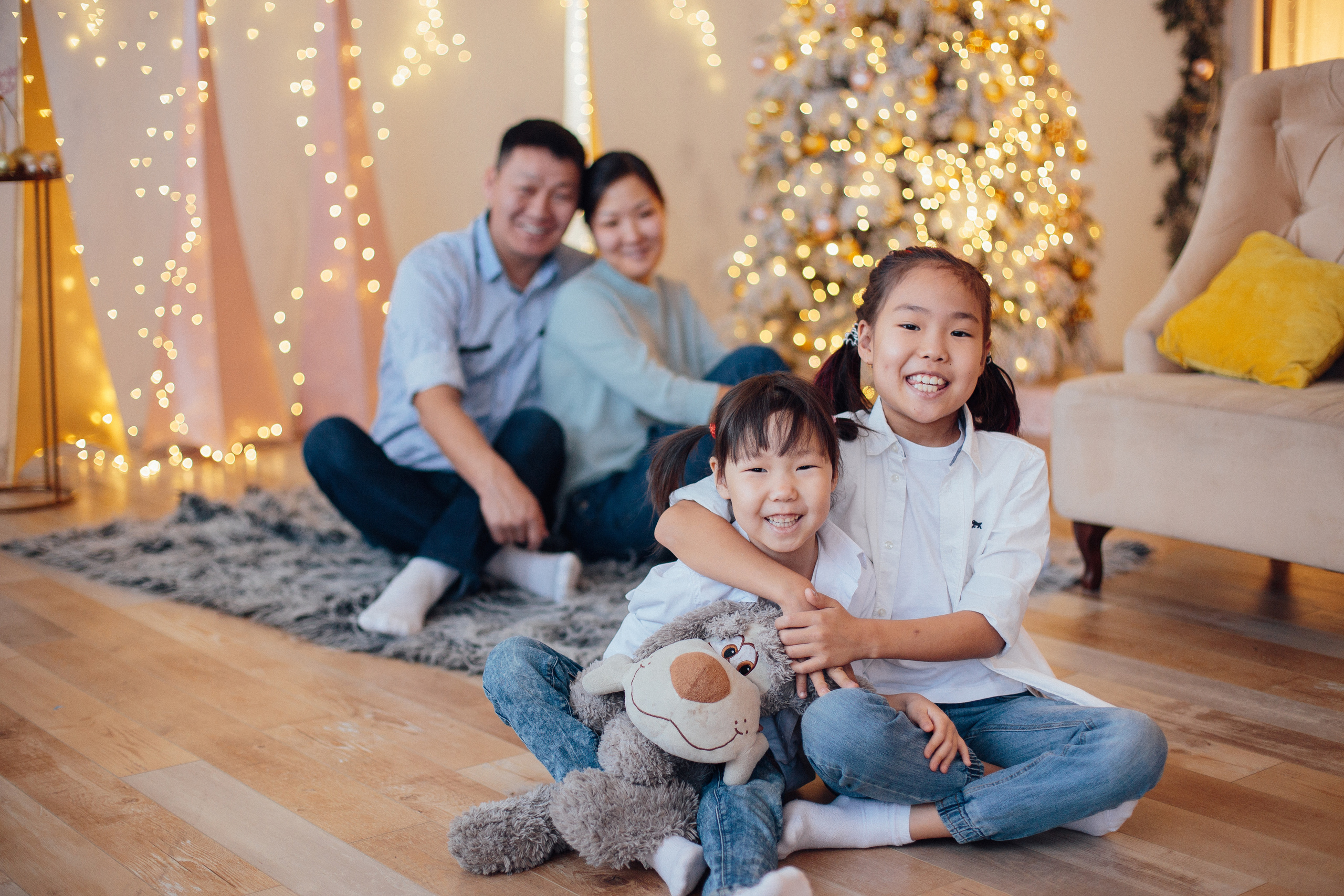 Новогодние съемки в фотостудии. Семейный и детский фотограф в г. Улан-Удэ