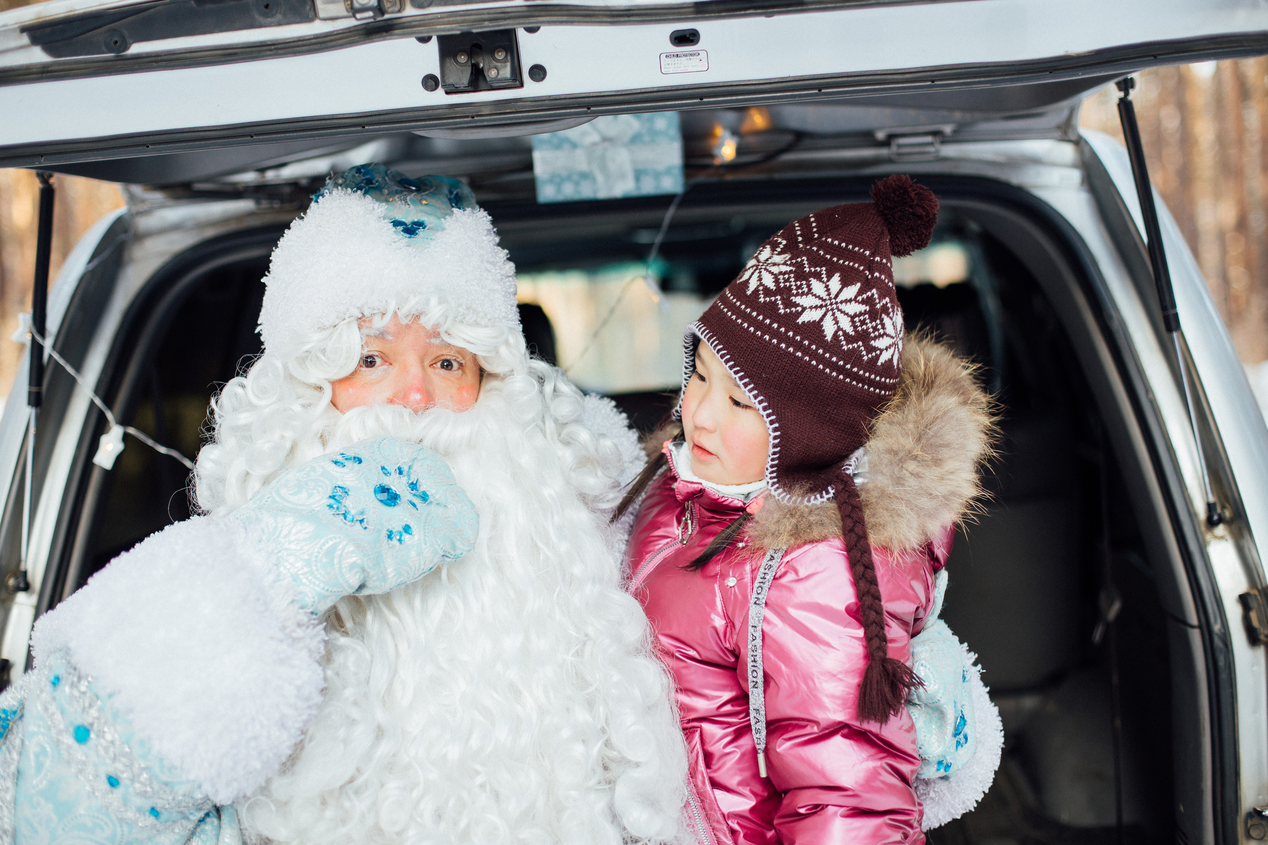Встреча с Дедом Морозом (настоящим!). Семейный и детский фотограф в г. Улан-Удэ