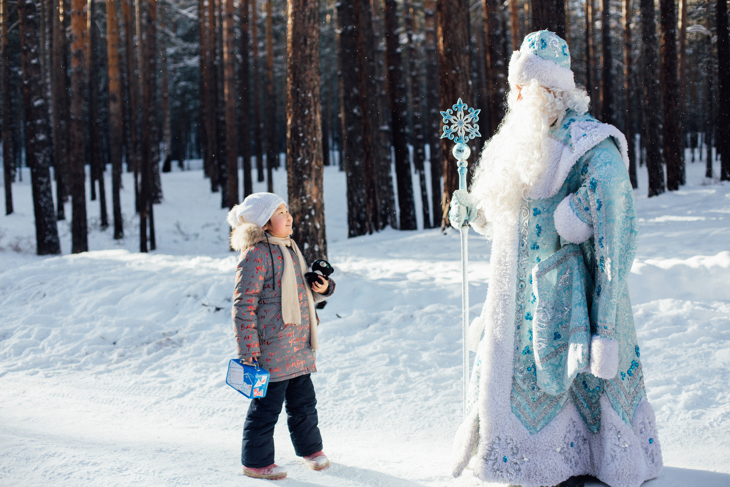 Встреча с Дедом Морозом (настоящим!). Семейный и детский фотограф в г. Улан-Удэ