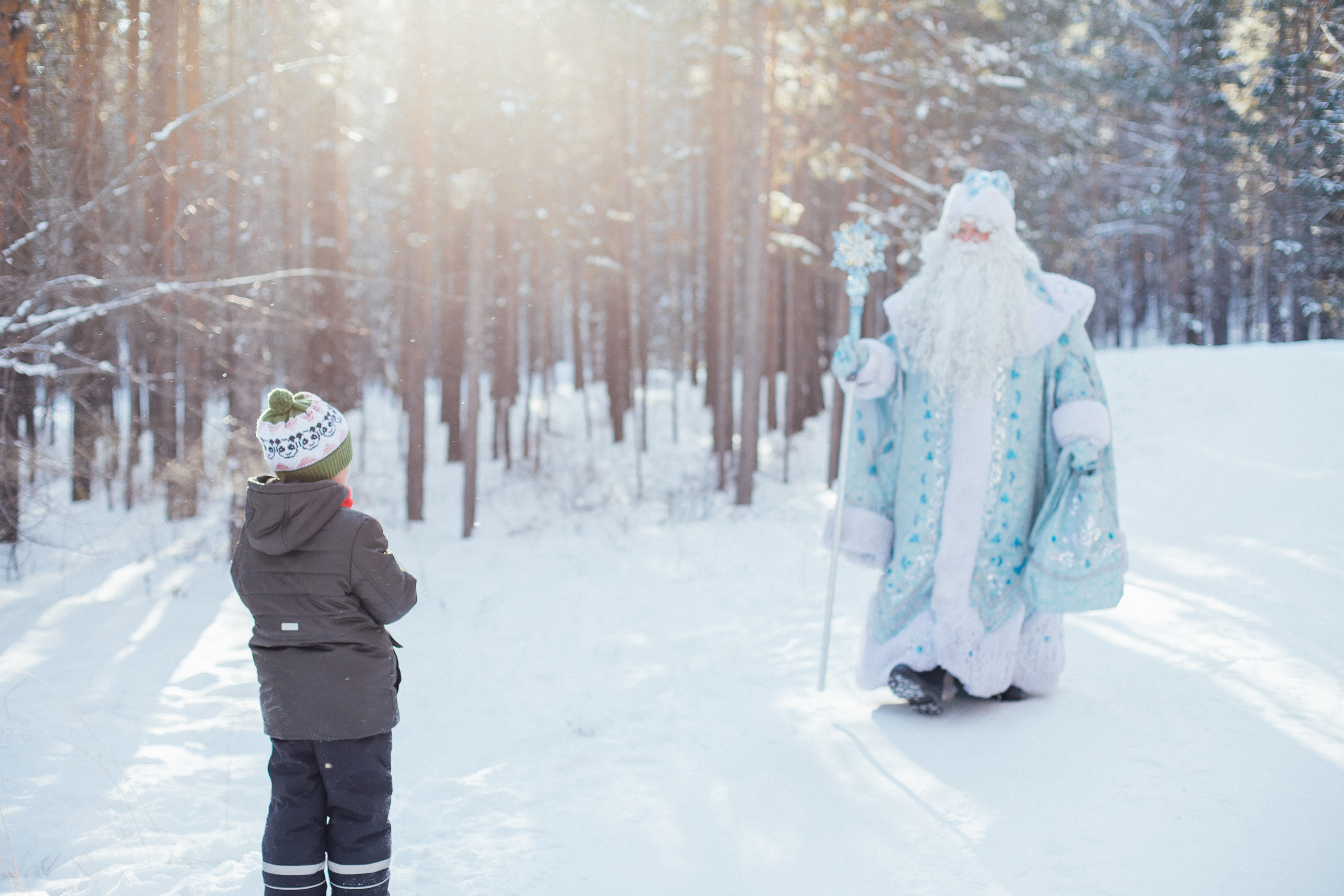 Встреча с Дедом Морозом (настоящим!). Семейный и детский фотограф в г. Улан-Удэ
