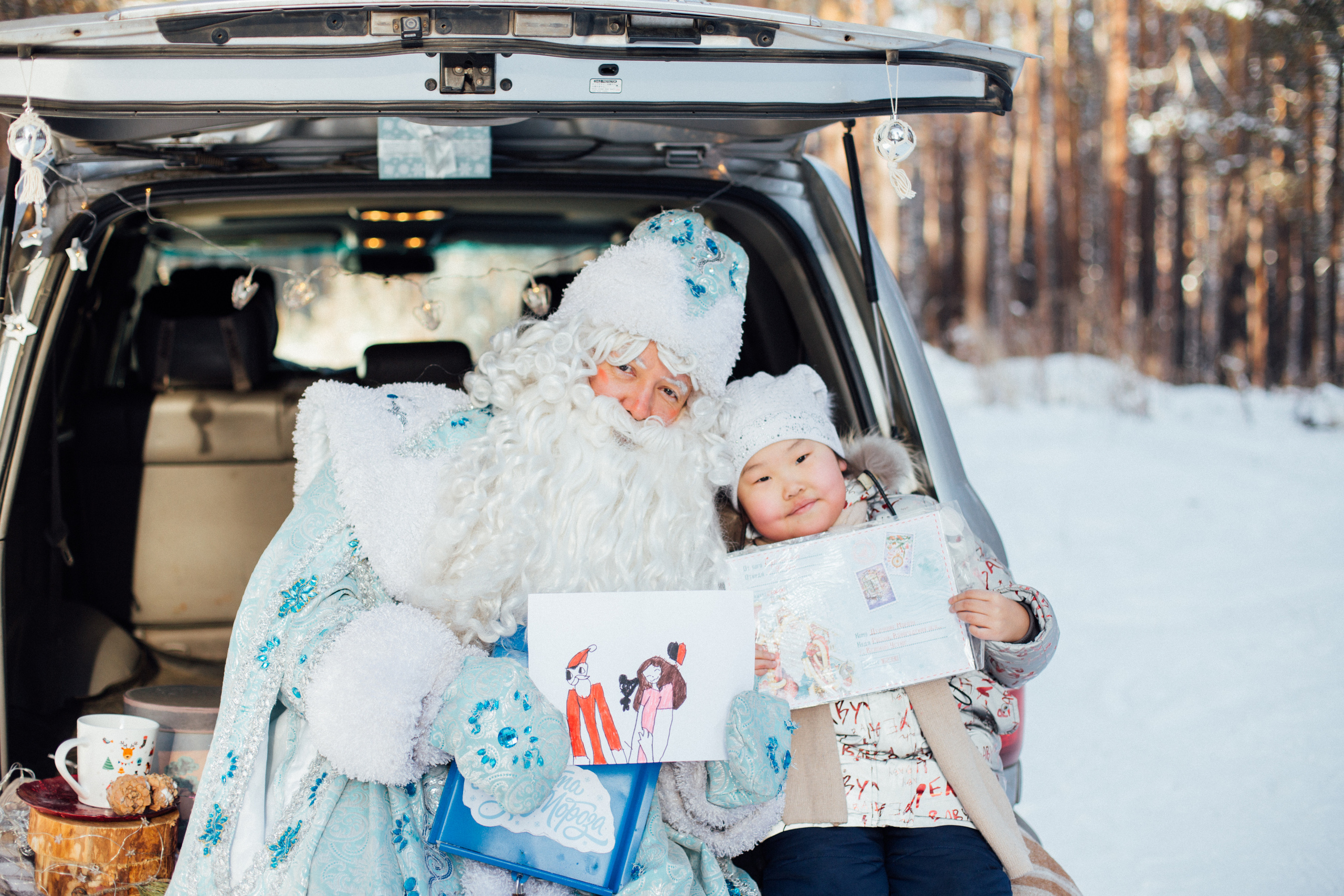 Встреча с Дедом Морозом (настоящим!). Семейный и детский фотограф в г. Улан-Удэ