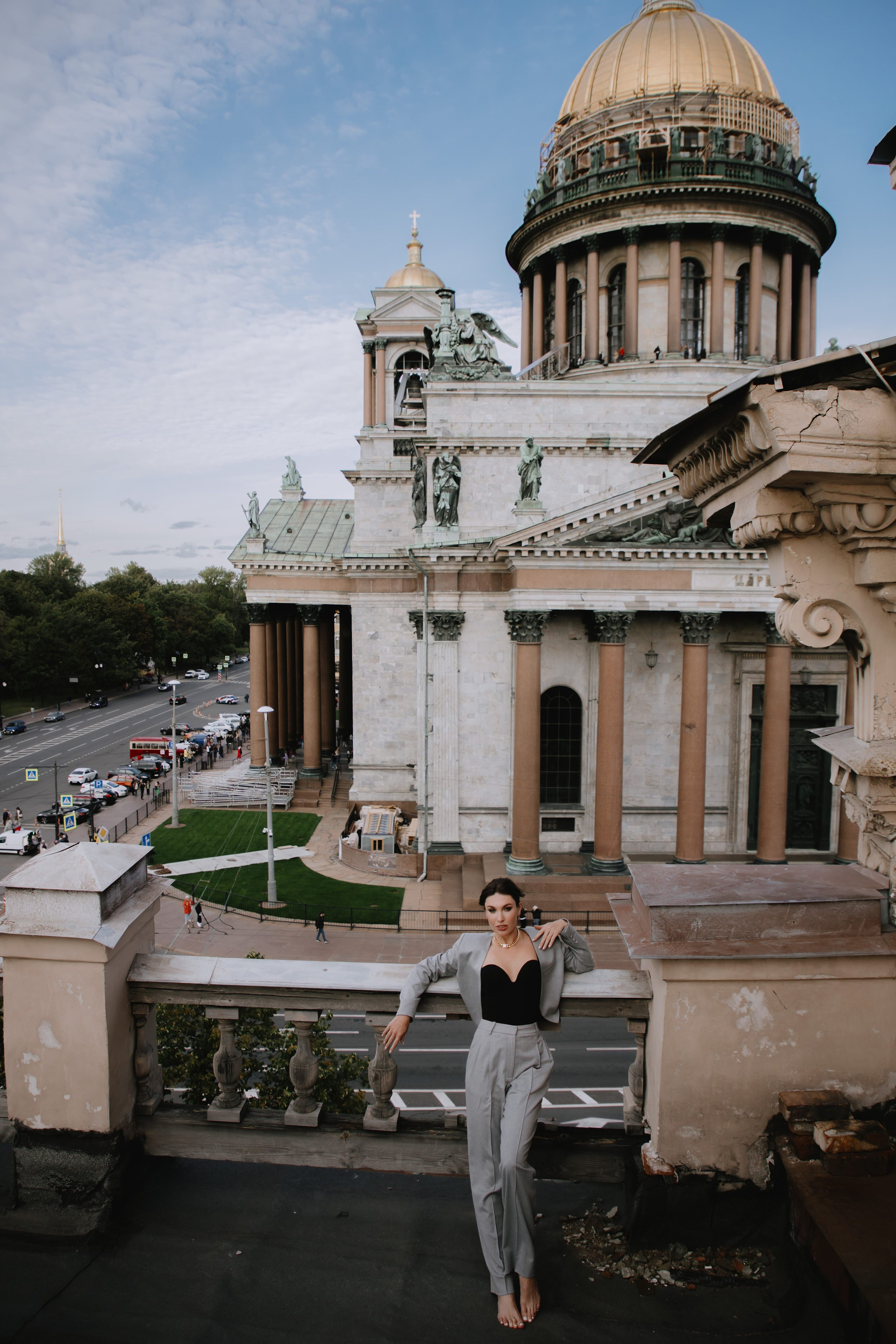 Вероника (съемка на крыше). Фотограф в Москве и Санкт-Петербурге Дарина