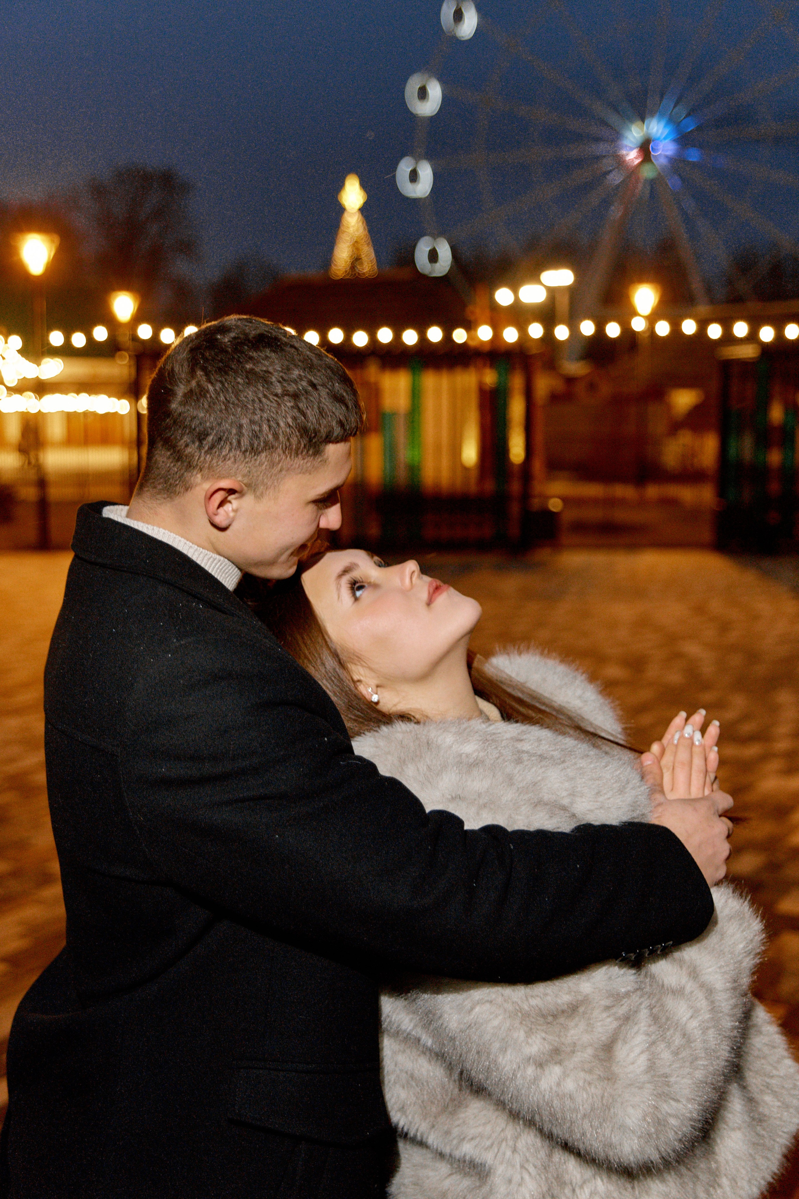 Зимняя фотосессия love story