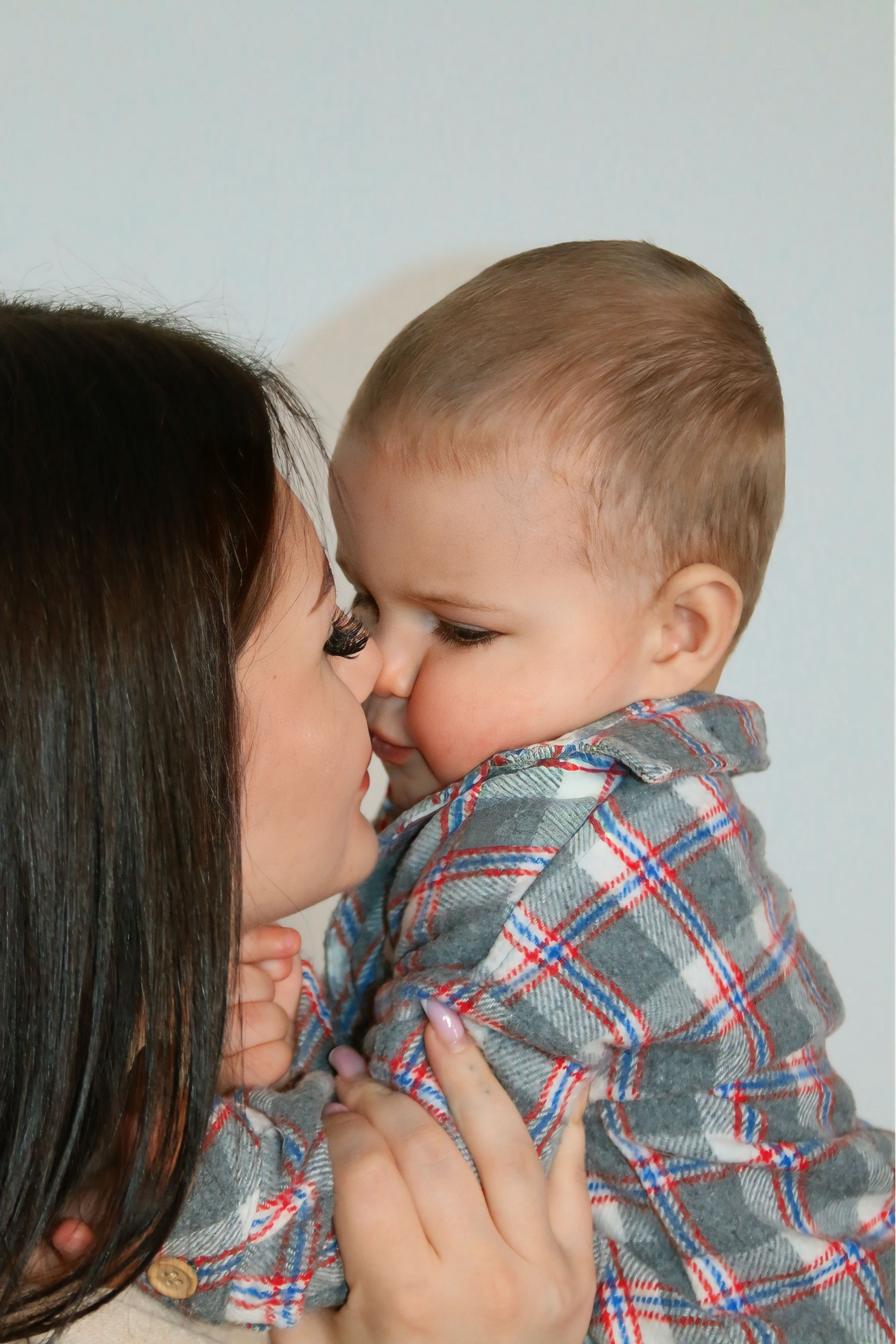 Новогодняя фотосессия мамы с сыном