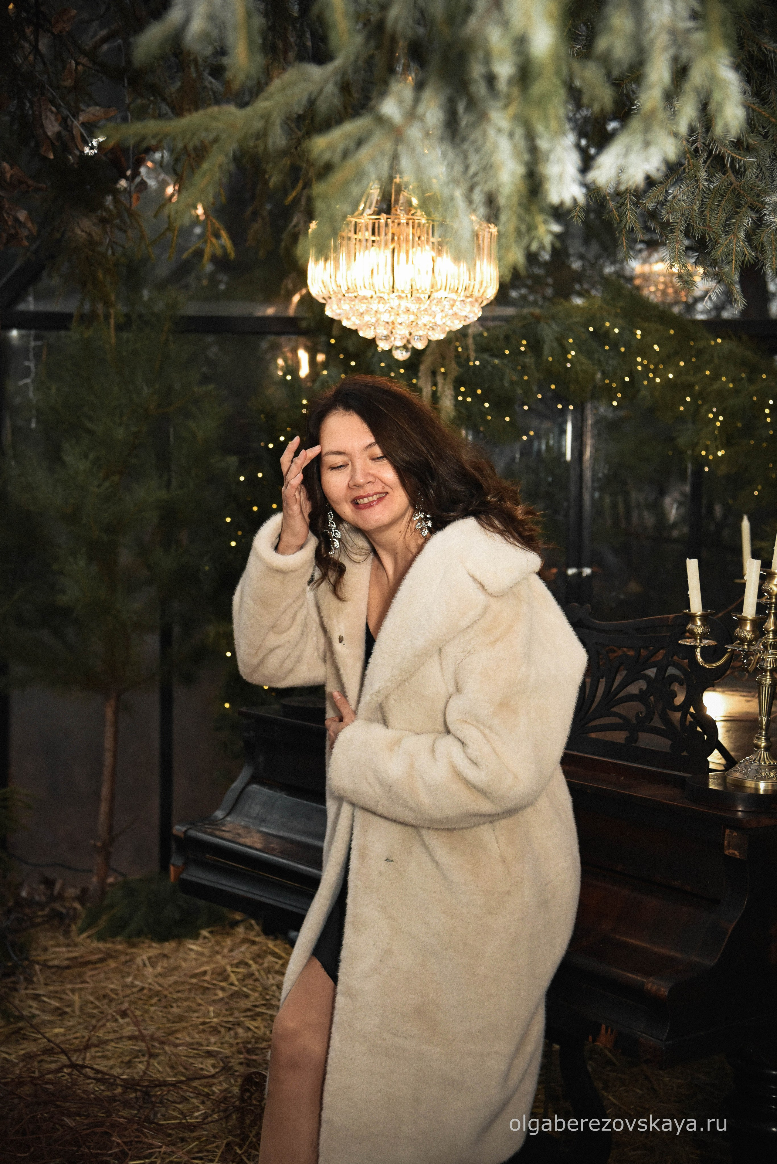 Новогодняя фотосессия с роялем