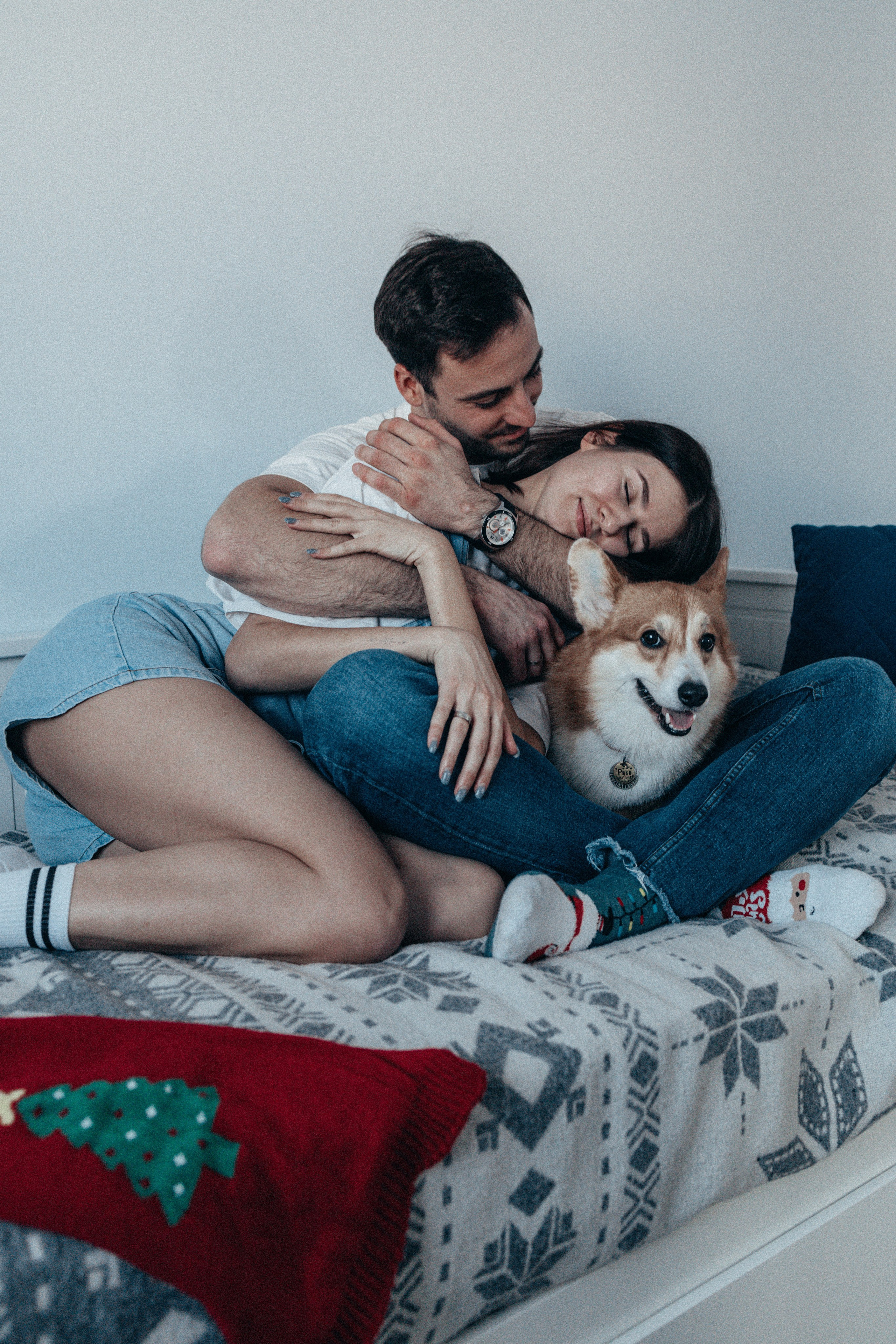 Кирилл, Настя и коржик Рико