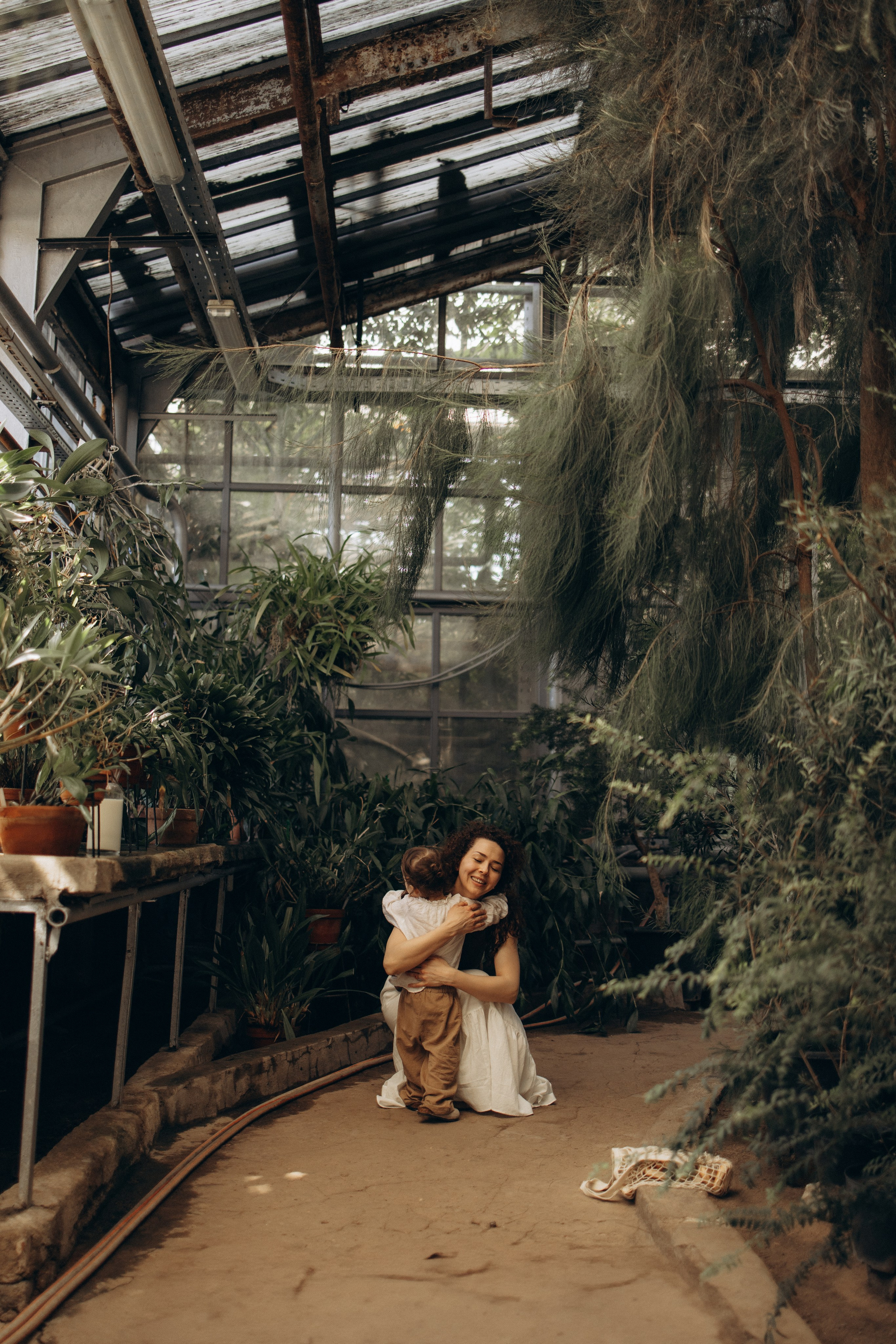 Прогулка по оранжерее. Семейный фотограф в Москве Ксения Аганина