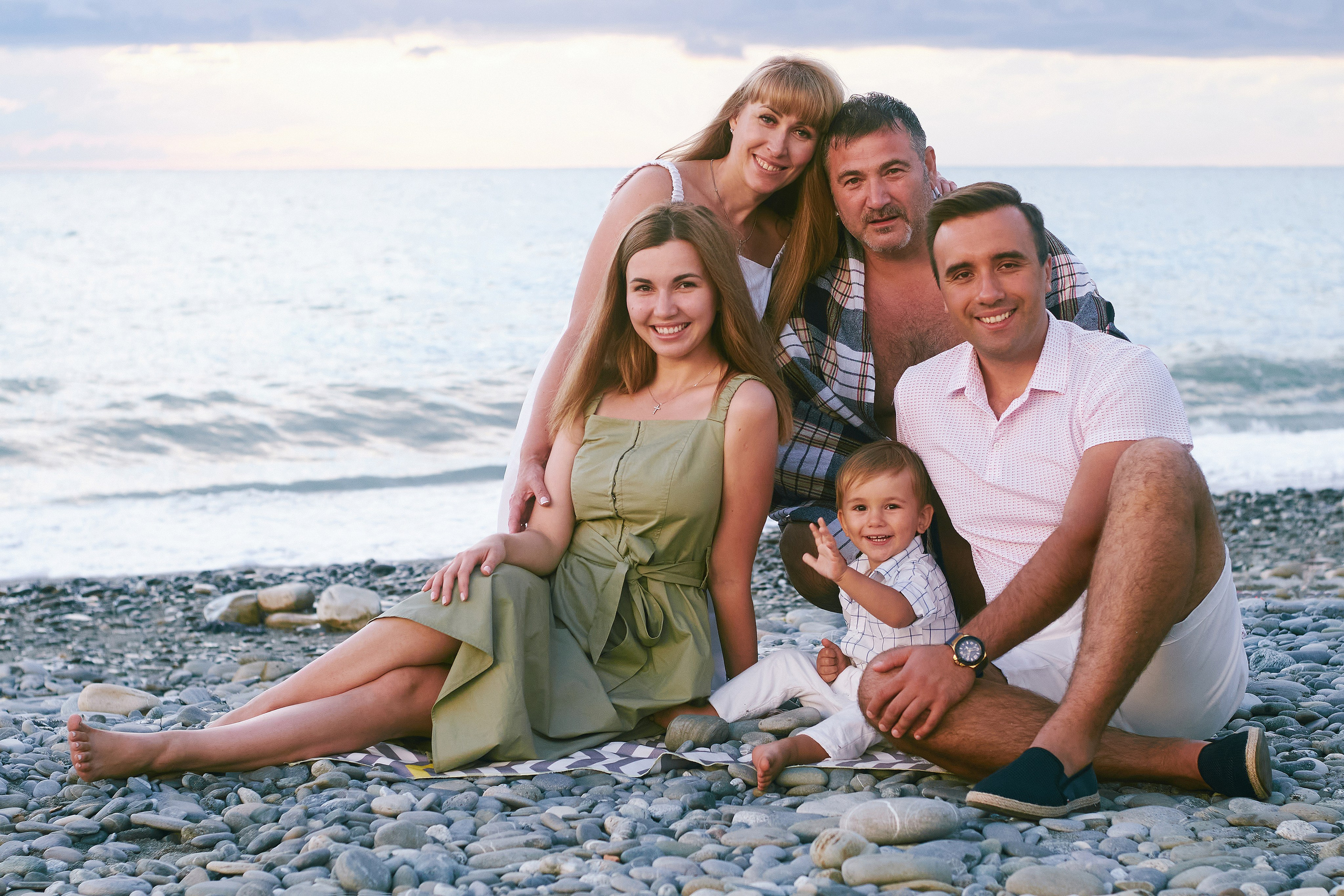 Татьяна с семьей (Семейная фотосессия в Сочи). Свадебный фотограф в Ростове-на-Дону Владимир Пешков