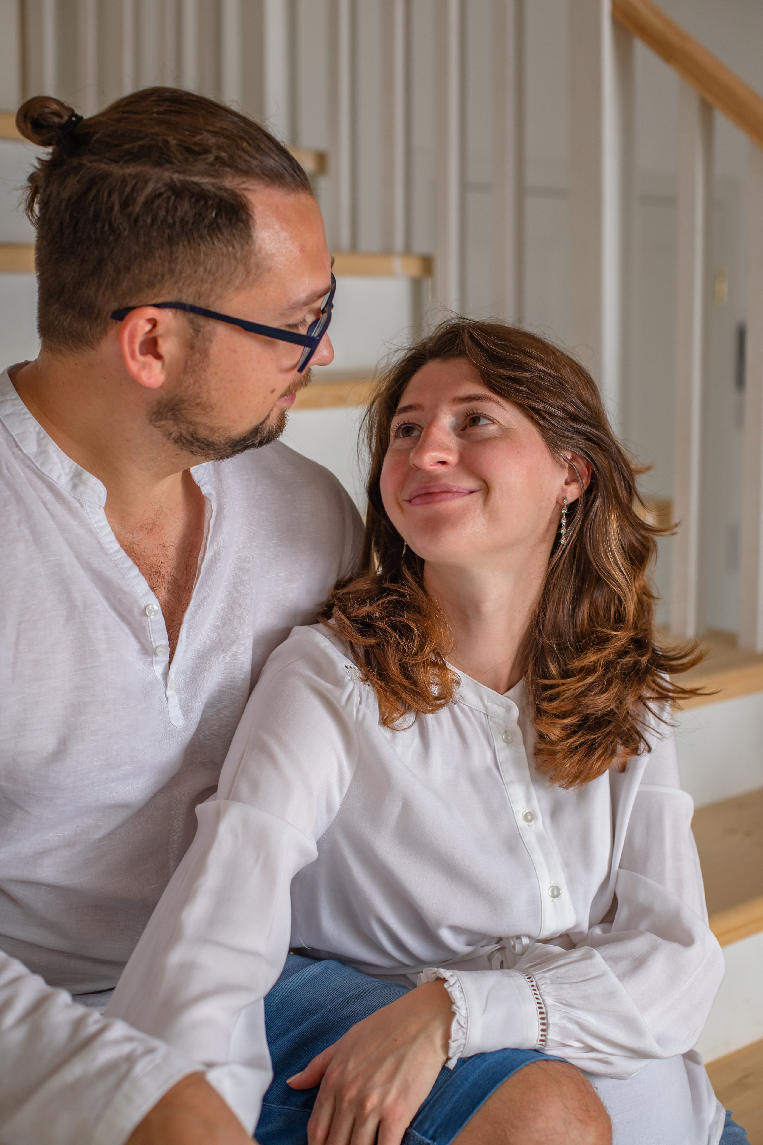 Мария с семьей в студии. Elena Sova — семейный и женский фотограф в Санкт-Петербурге