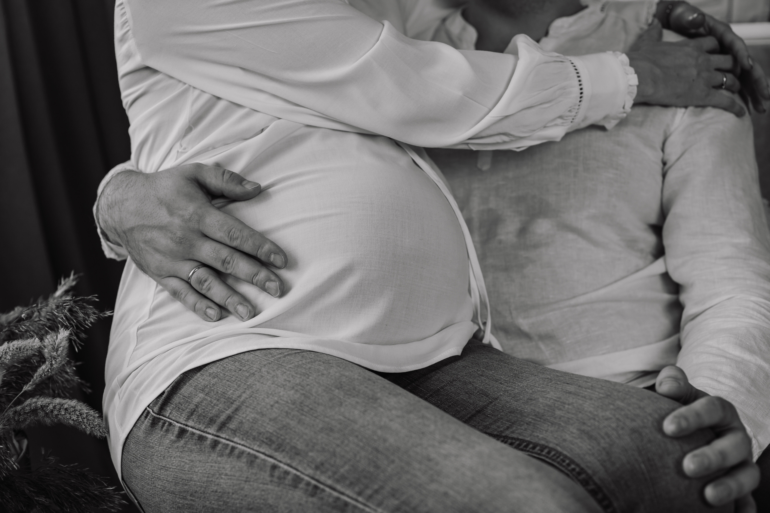 Мария с семьей в студии. Elena Sova — семейный и женский фотограф в Санкт-Петербурге