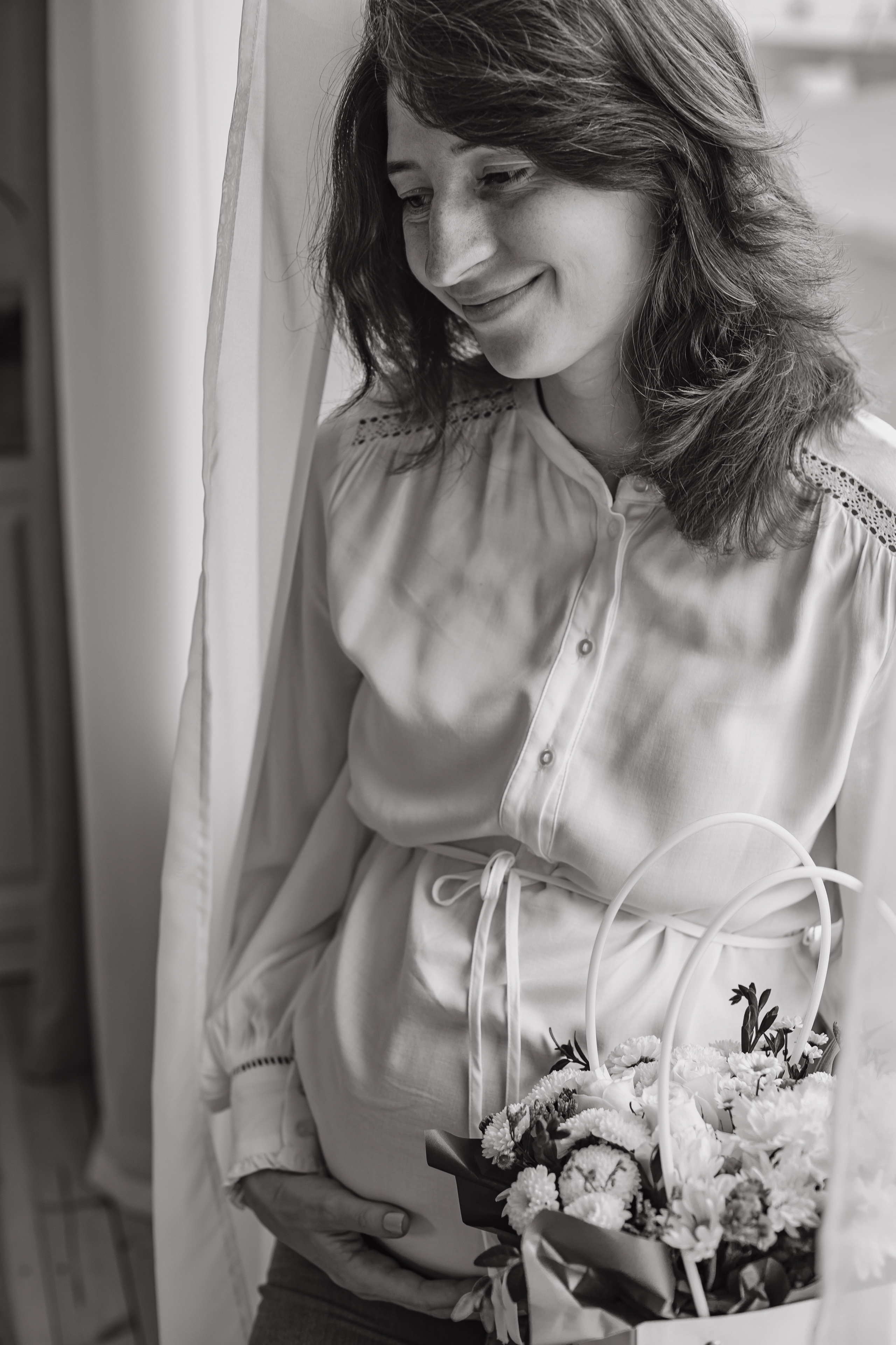 Мария с семьей в студии. Elena Sova — семейный и женский фотограф в Санкт-Петербурге