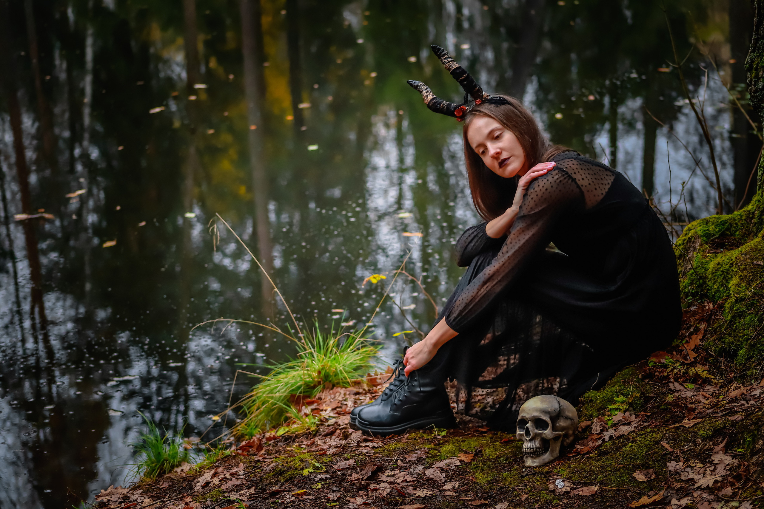 Мистика в Шуваловском (хэллоуин). Elena Sova — семейный и женский фотограф в Санкт-Петербурге