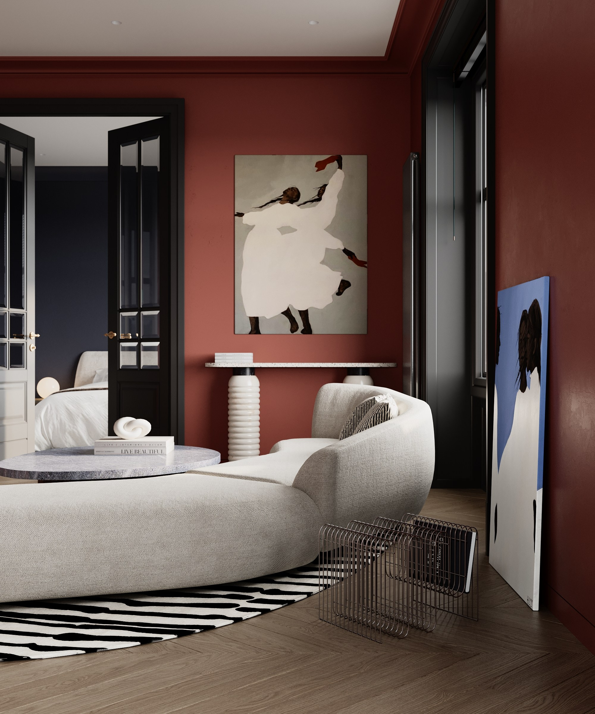 Картина Натальи Занчевской в интерьере 