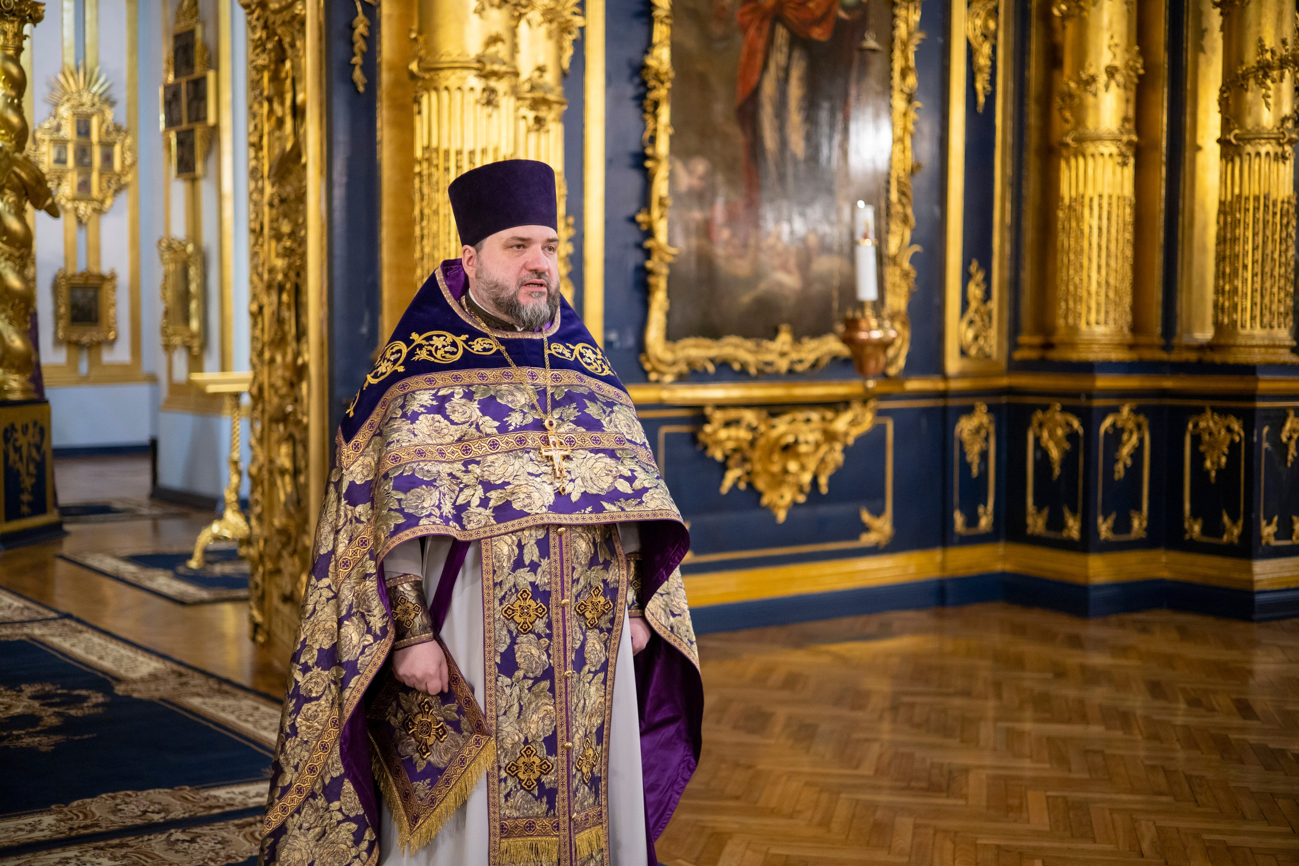 ВСЕНОЩНОЕ БДЕНИЕ С ЧИНОМ ИЗНЕСЕНИЯ ЧЕСТНОГО И ЖИВОТВОРЯЩЕГО КРЕСТА ГОСПОДНЯ. НИКОЛО-БОГОЯВЛЕНСКИЙ МОРСКОЙ СОБОР