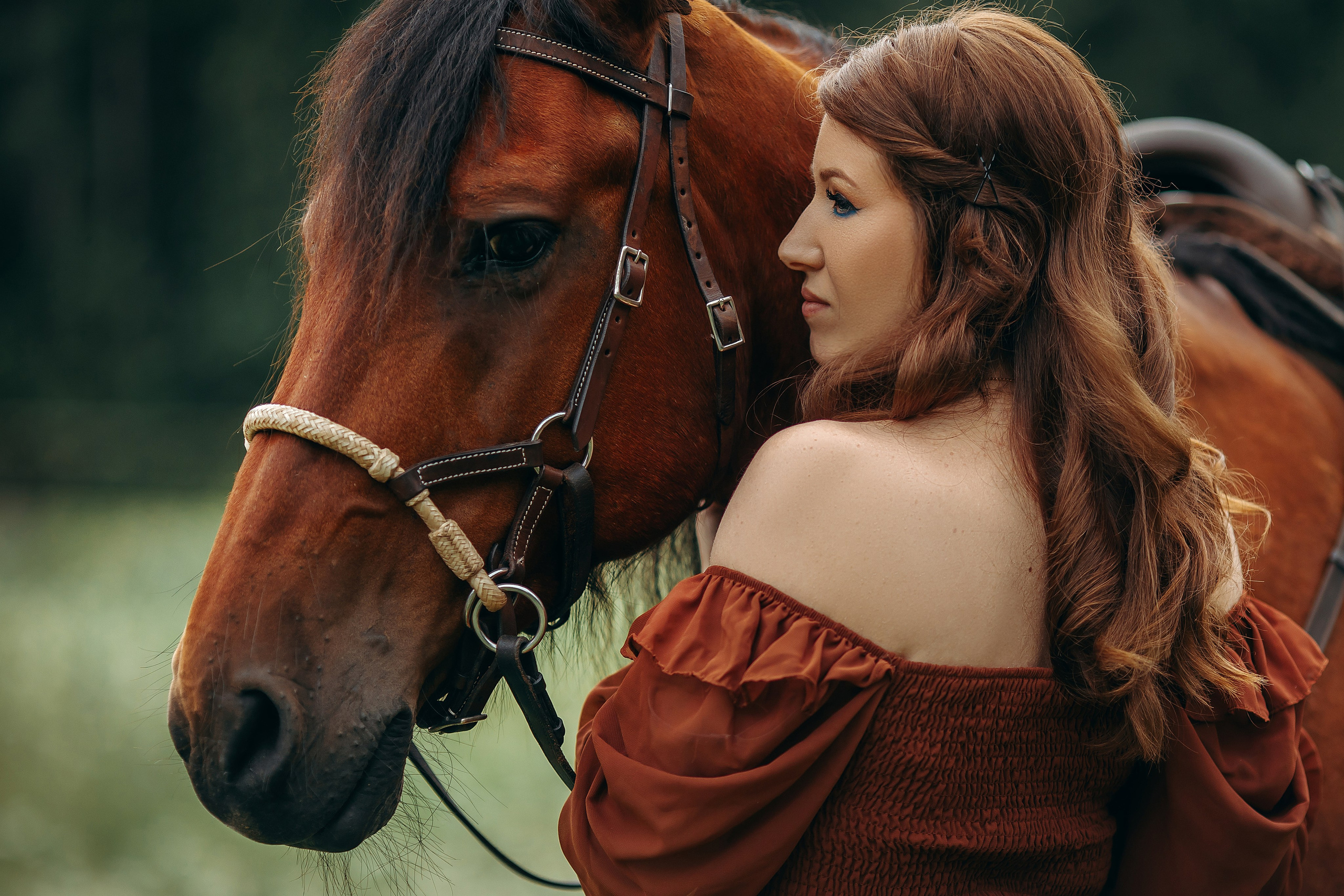 Елена и Талисман. Анна Молчанова конный фотограф в Тюмени | фотосессии с лошадьми Тюмень